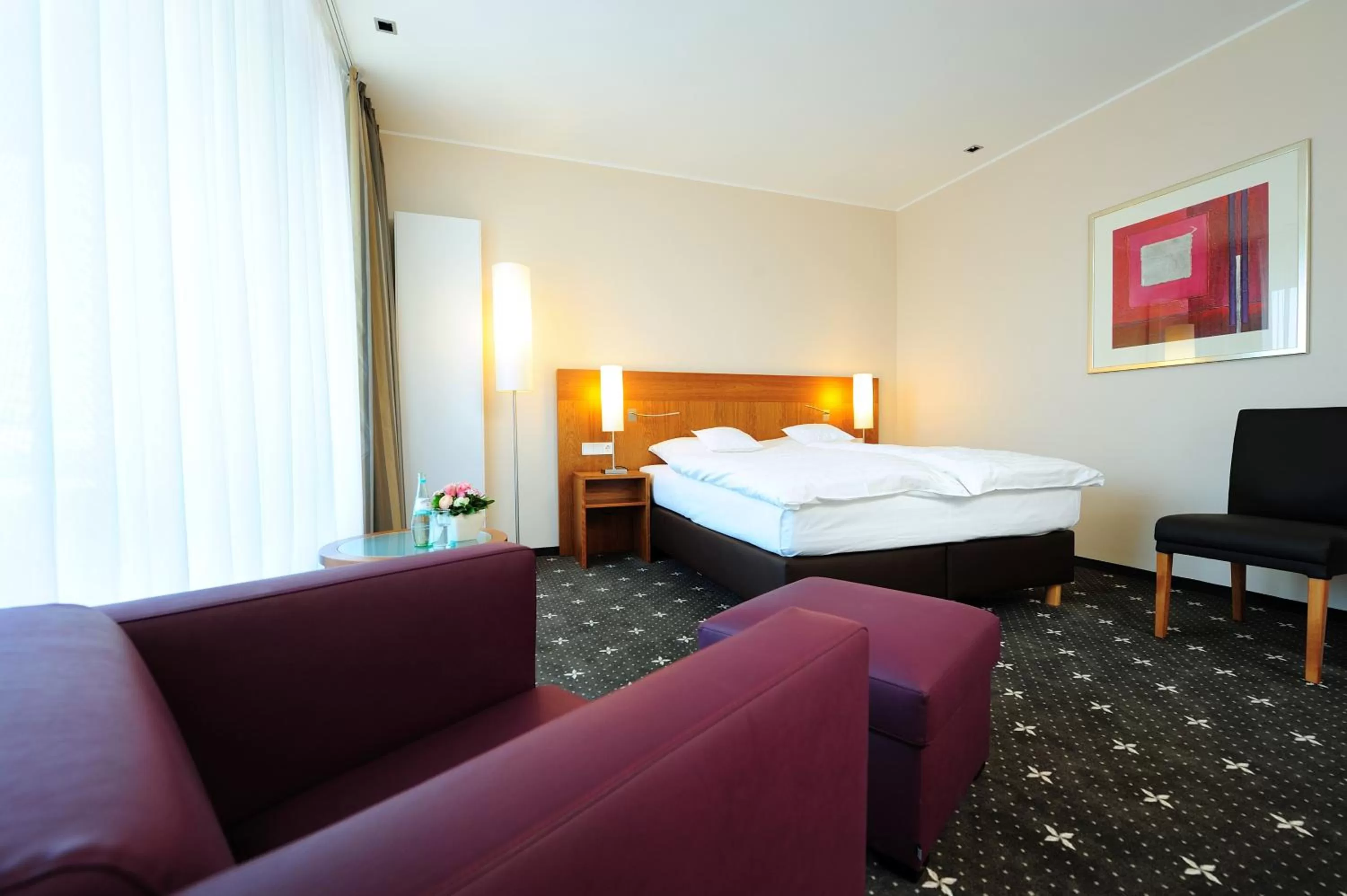 Bedroom, Bed in Hotel Lindenhof