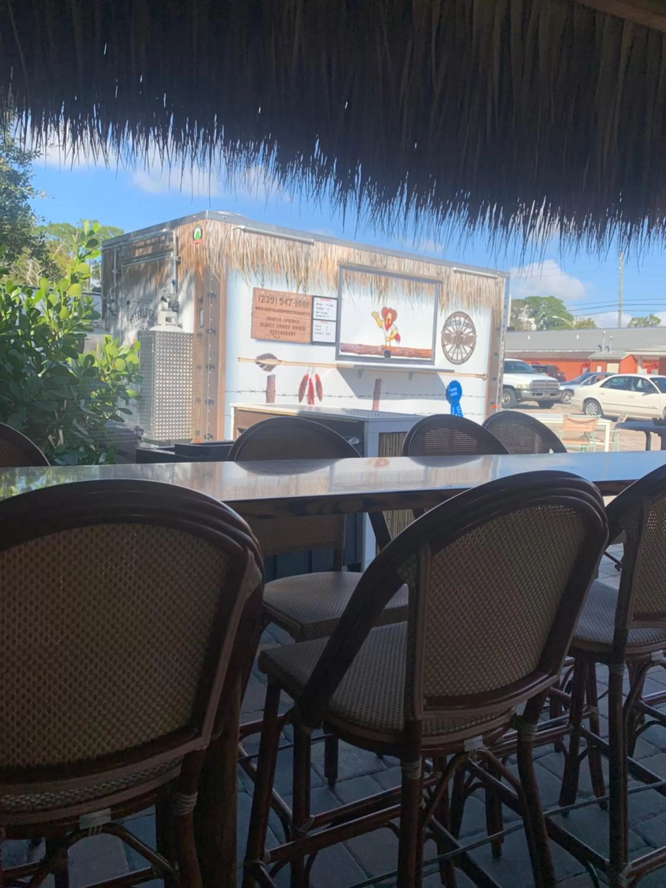 Patio in Buffalo Chip's Ranch House Motel