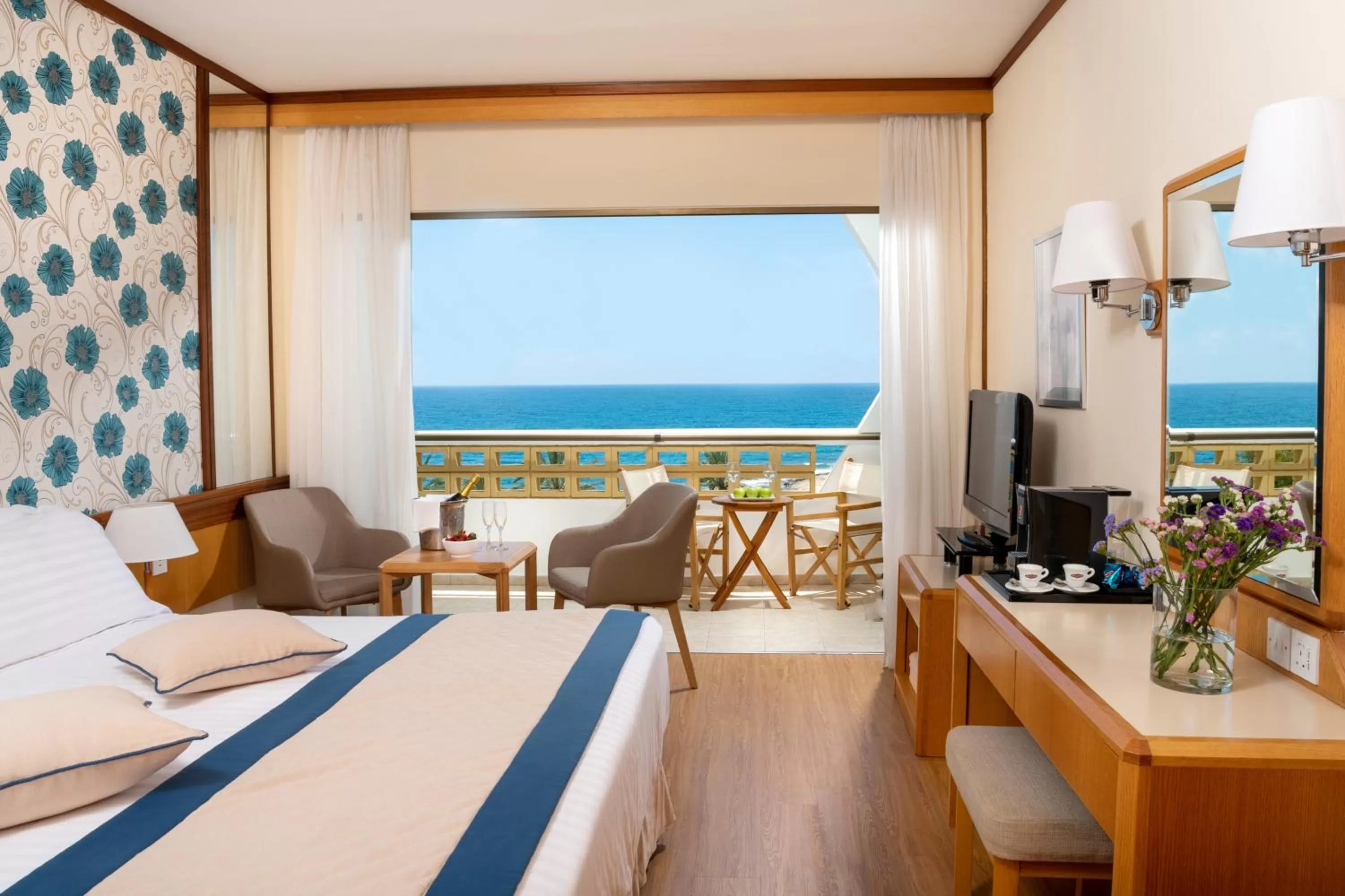 Bedroom, Bed in Constantinou Bros Athena Royal Beach Hotel