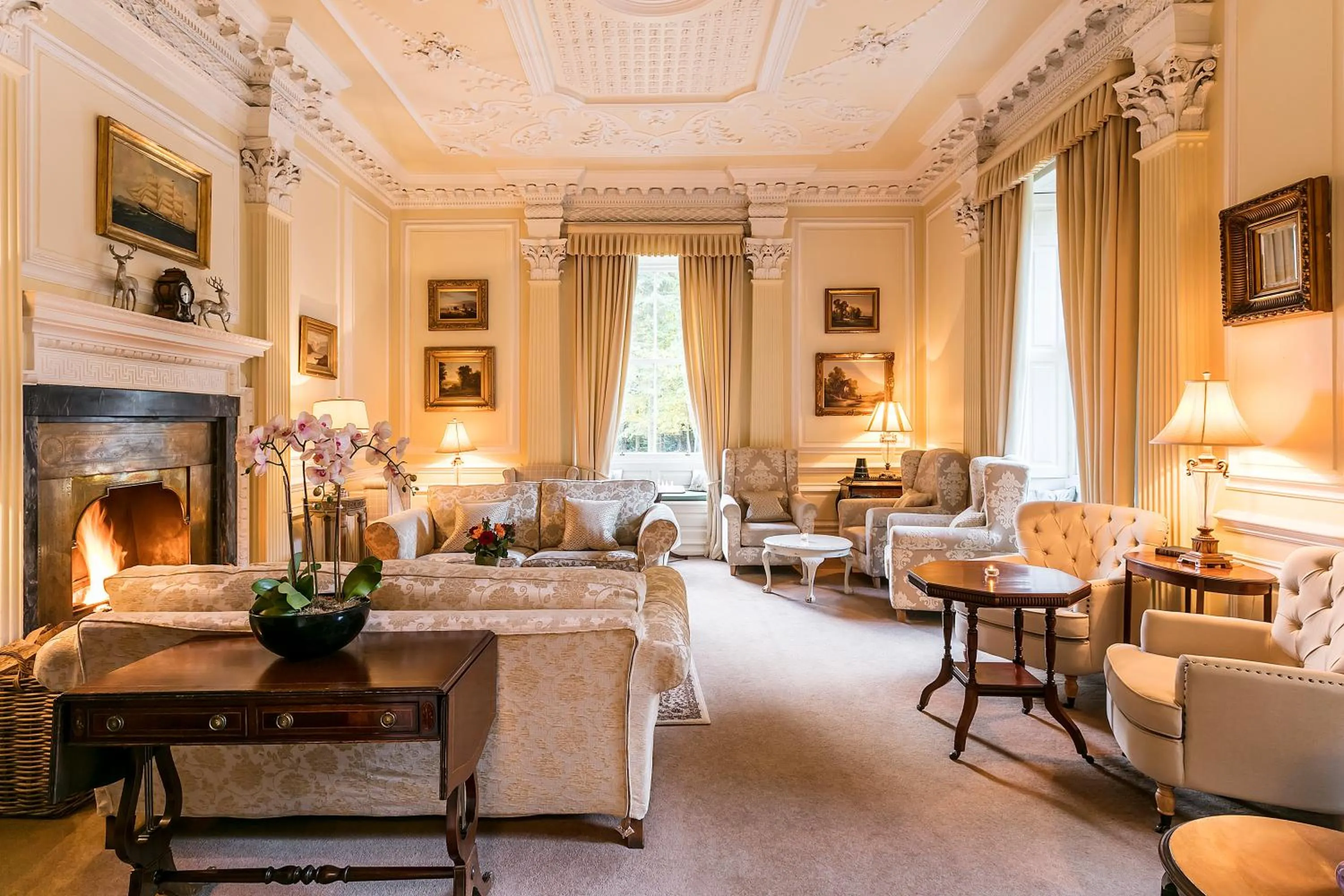 Living room in Eshott Hall