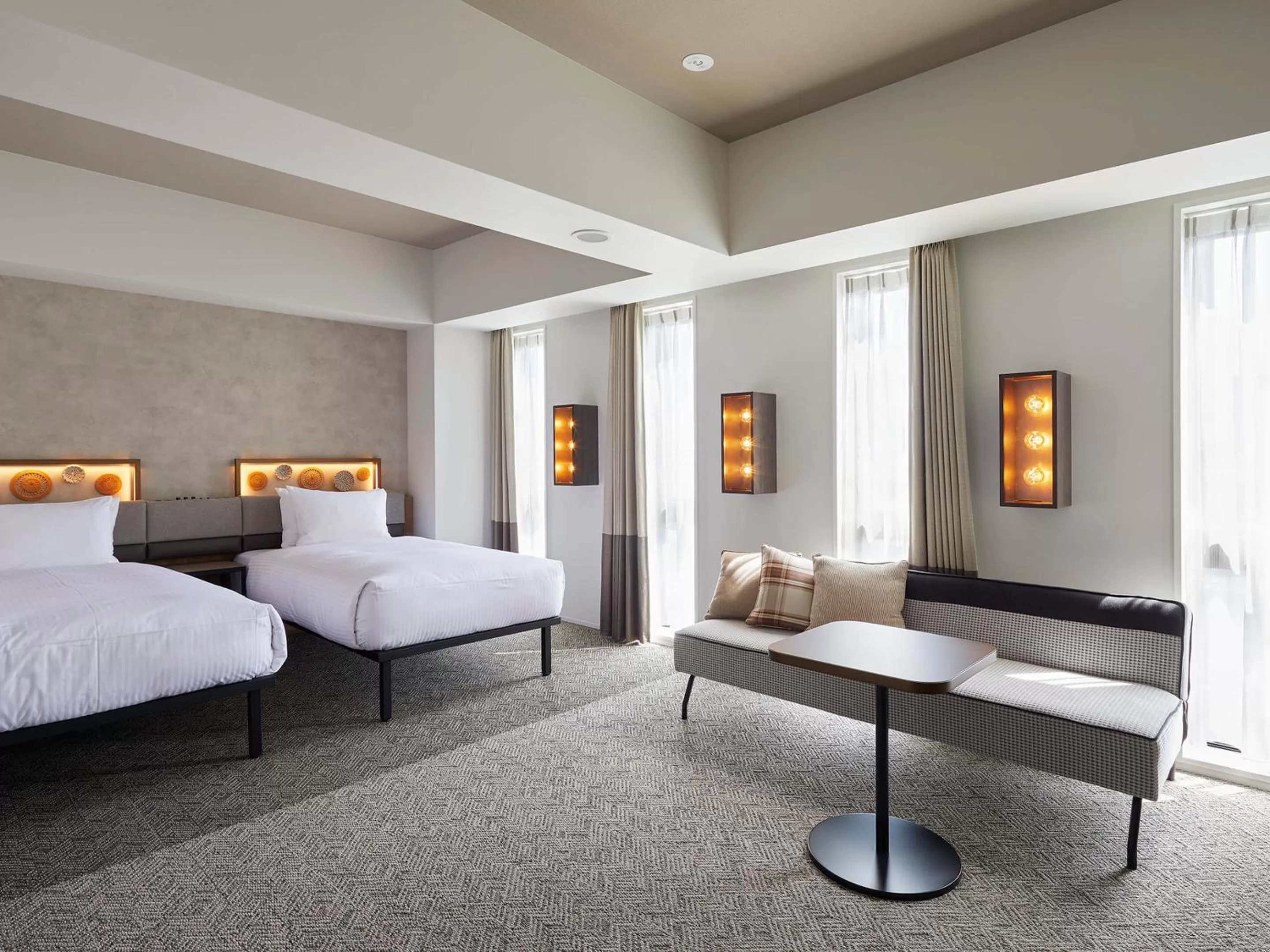 Photo of the whole room, Bed in Susukino Granbell Hotel