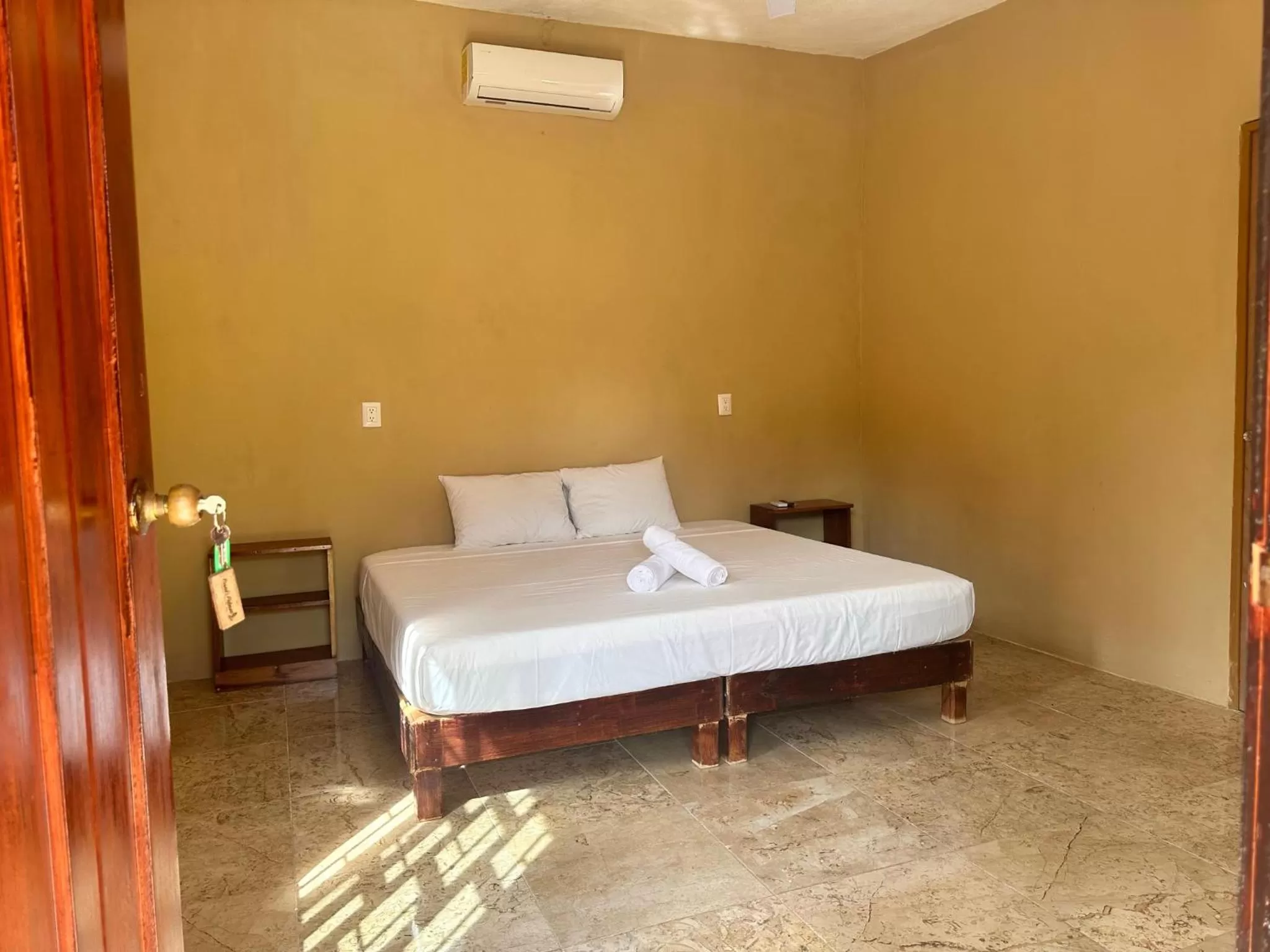 Bed in Hotel Bacalar Sunshine