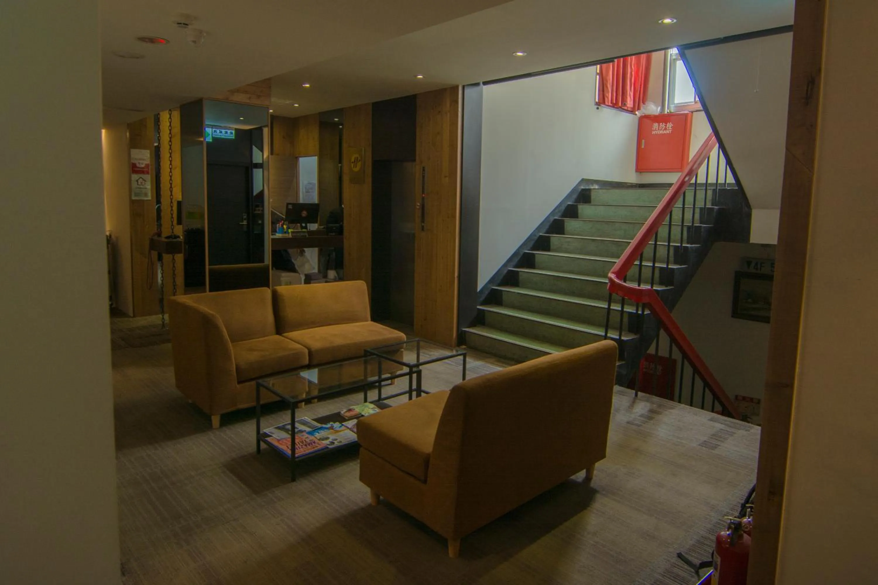 Lobby or reception in O2 Hotel Taipei Main Station