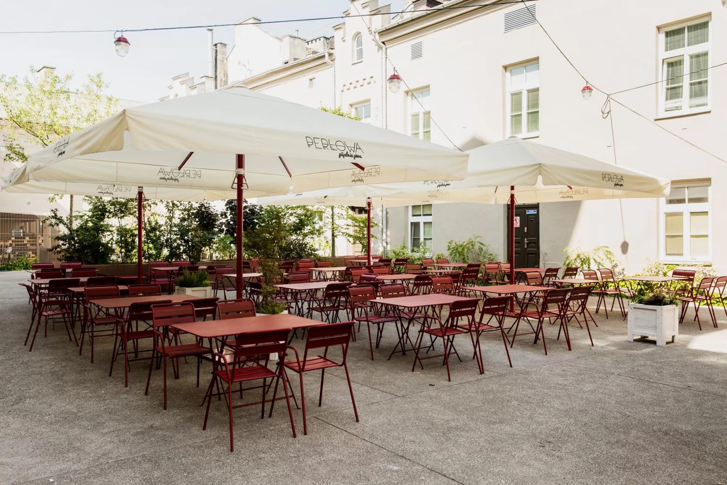 Patio, Restaurant/Places to Eat in Apartamenty Browar Perła - Perła Brewery Apartments