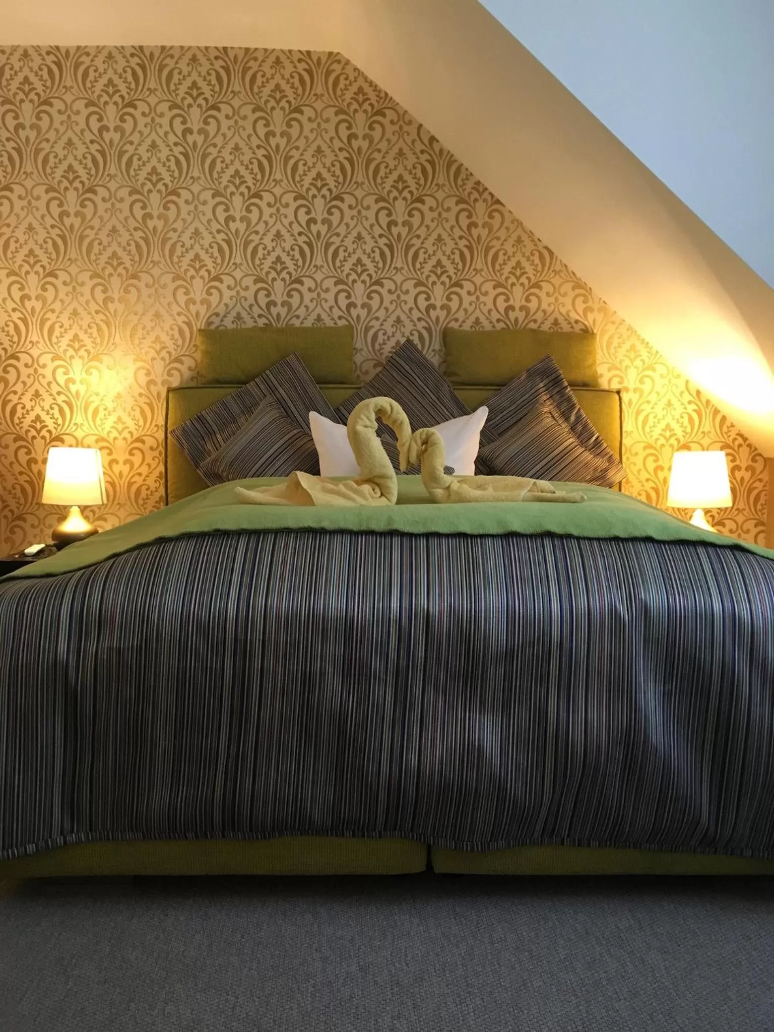 Bed in SkinSpa Apartments Idar-Oberstein