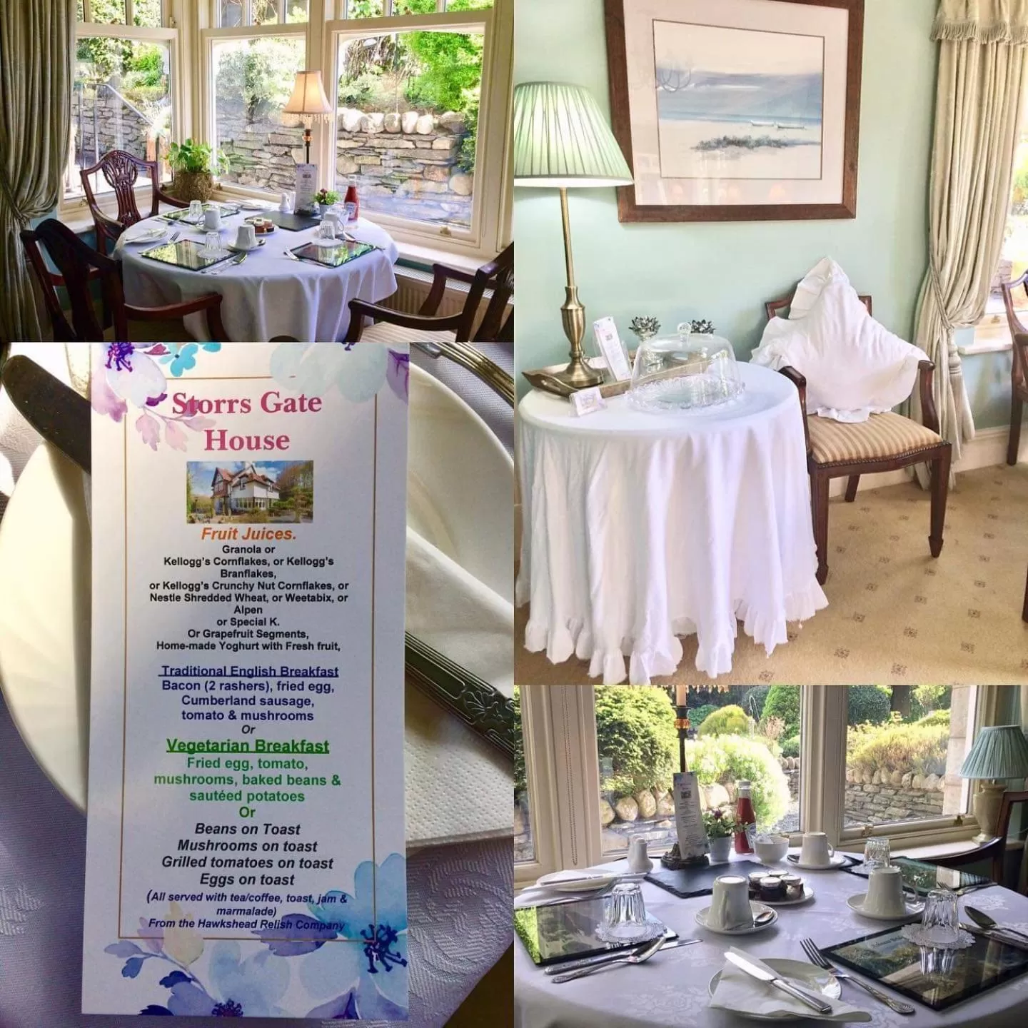 Restaurant/places to eat in Storrs Gate House