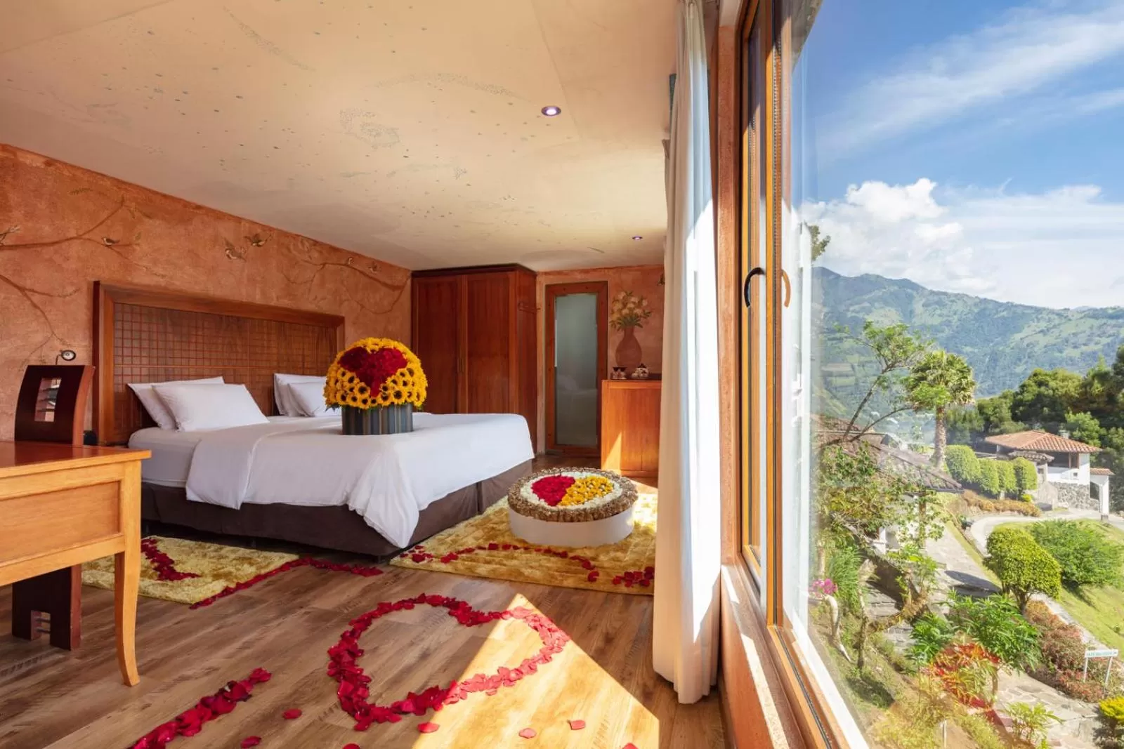 View (from property/room), Bed in Luna Volcán, Adventure SPA