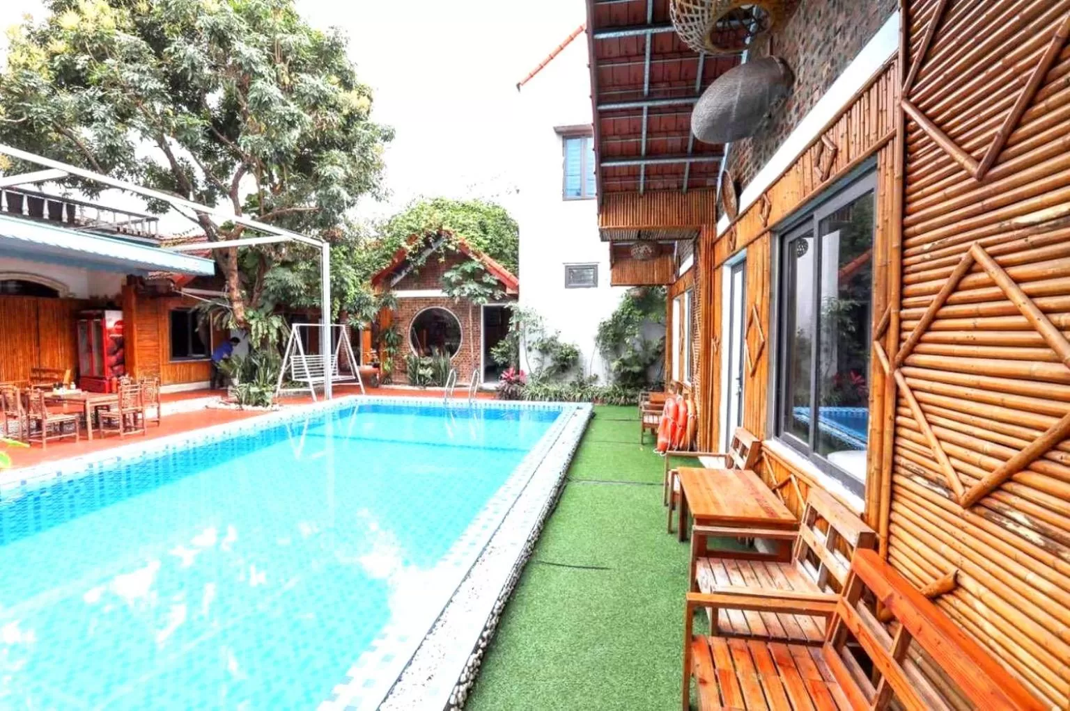 Swimming pool in Tam Coc Charming Bungalow