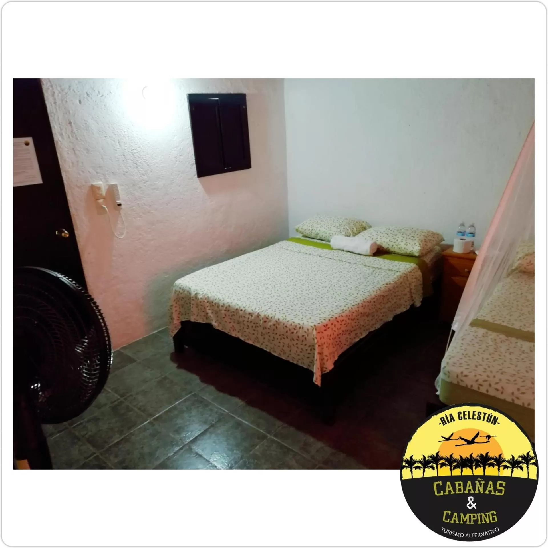 Bed in Cabañas Camping Ria Celestun