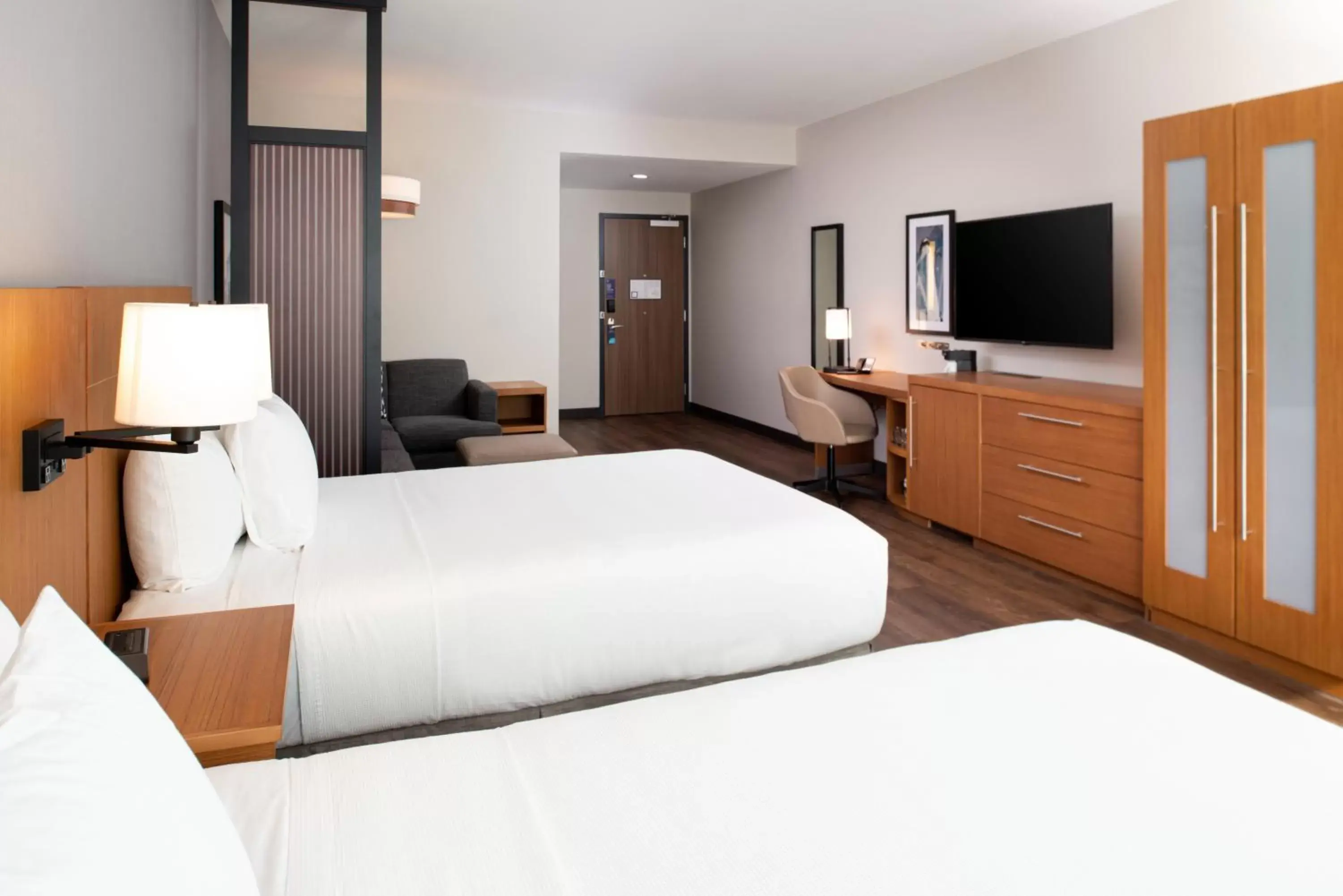 Queen Room with Two Queen Beds and Roll-In Shower - Disability Access in Hyatt Place Dallas/Rockwall Queen Room with Two Queen Beds and Roll-In Shower - Disability Access in Hyatt Place Dallas/Rockwall