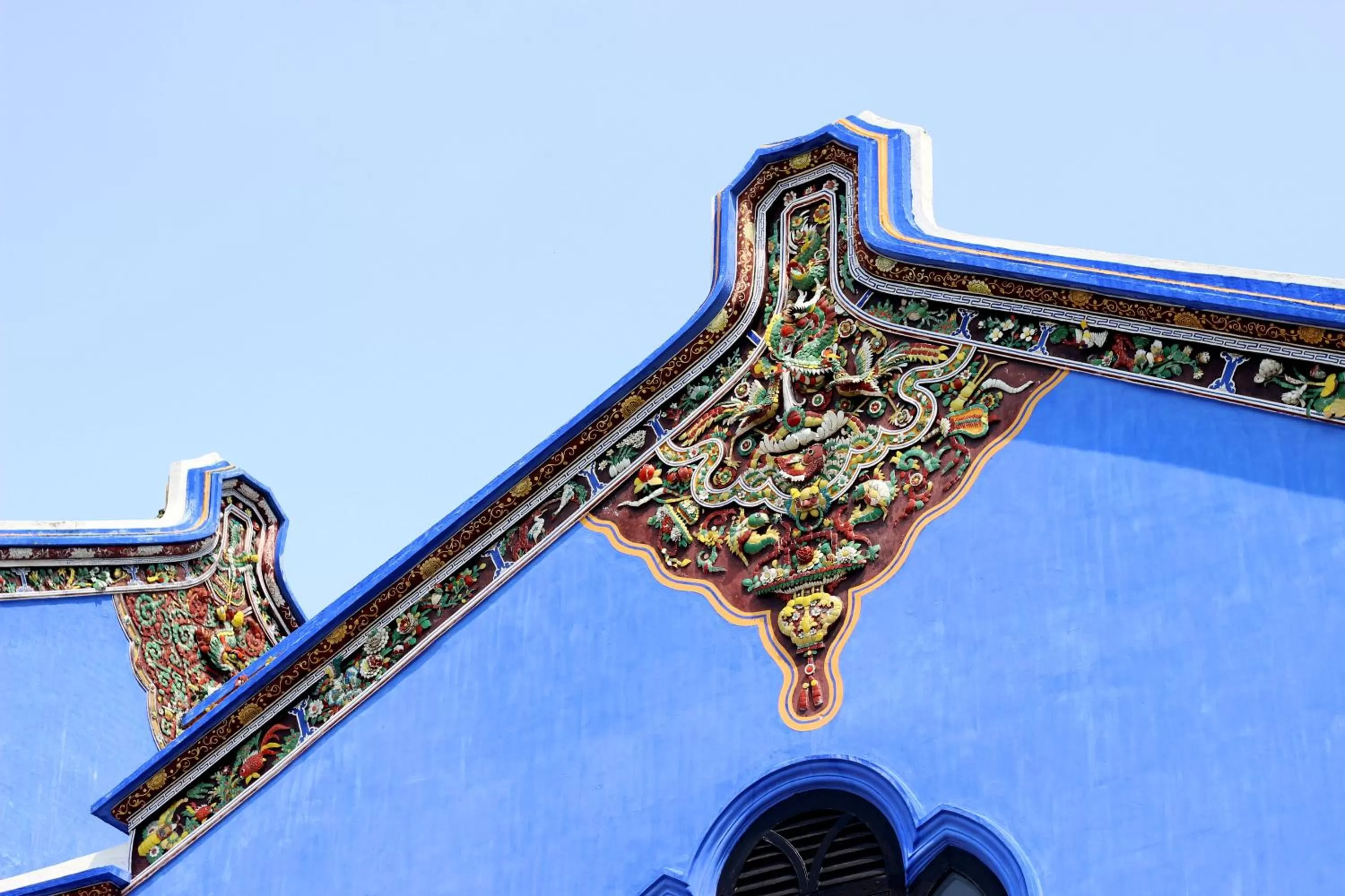Decorative detail in Cheong Fatt Tze - The Blue Mansion