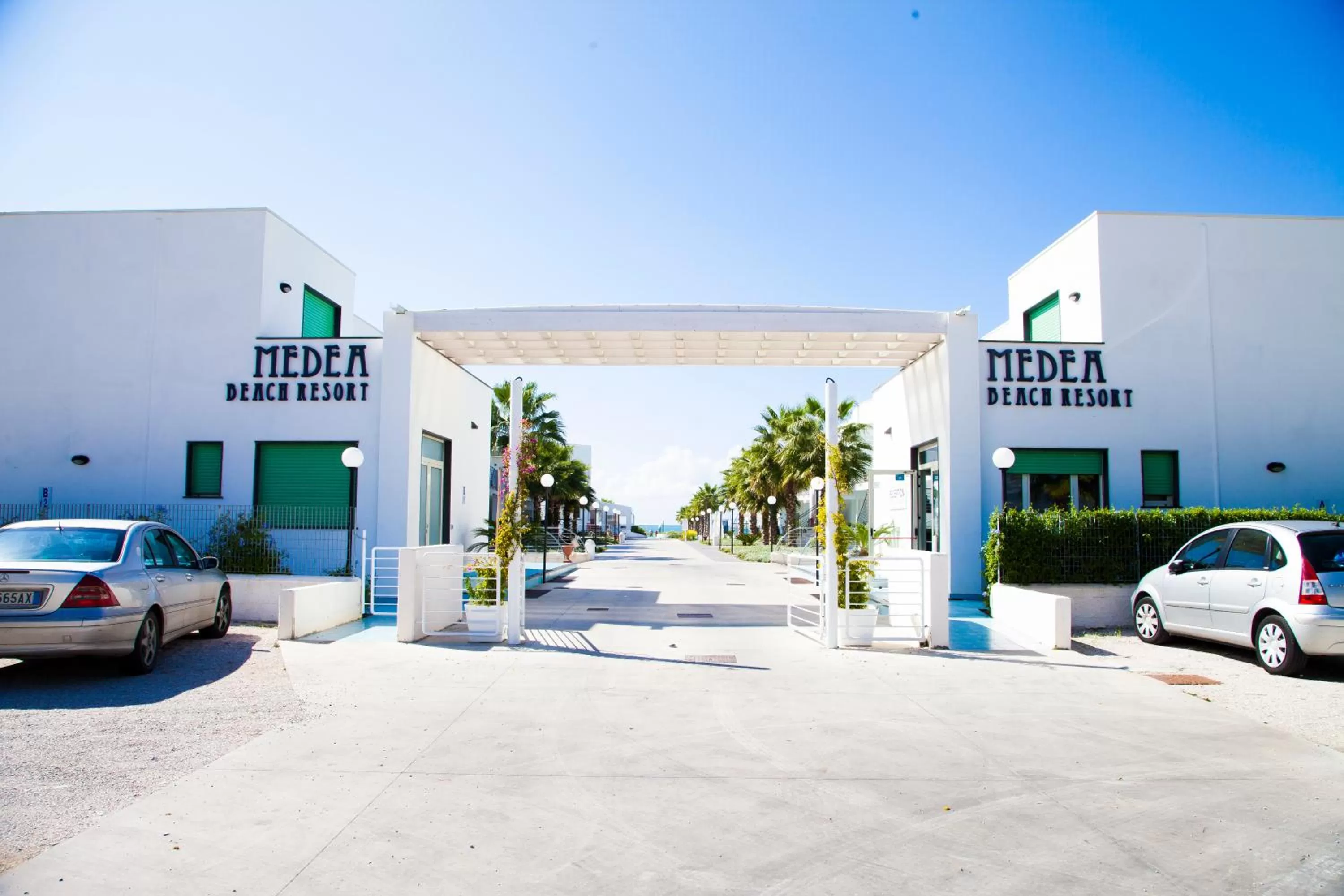 Facade/entrance in Medea Beach Resort