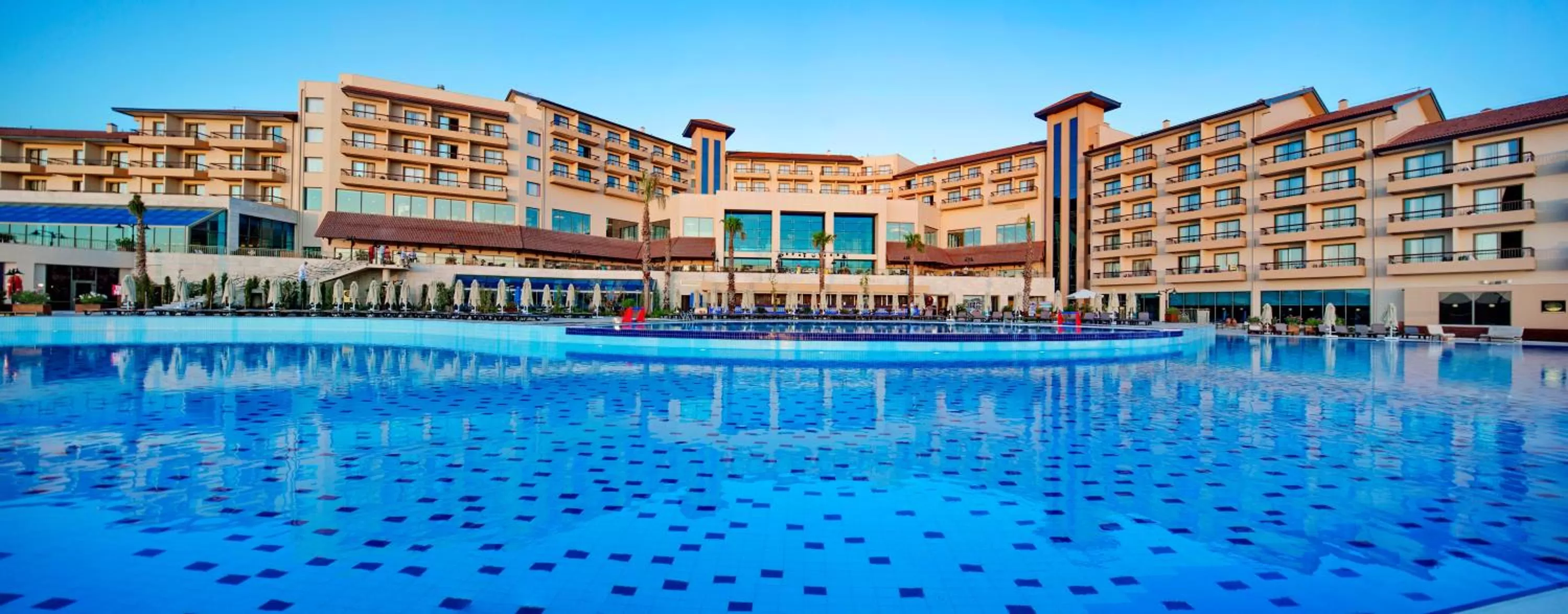 Pool view in Royal Teos Thermal Resort Clinic & Spa - Halal Hotel