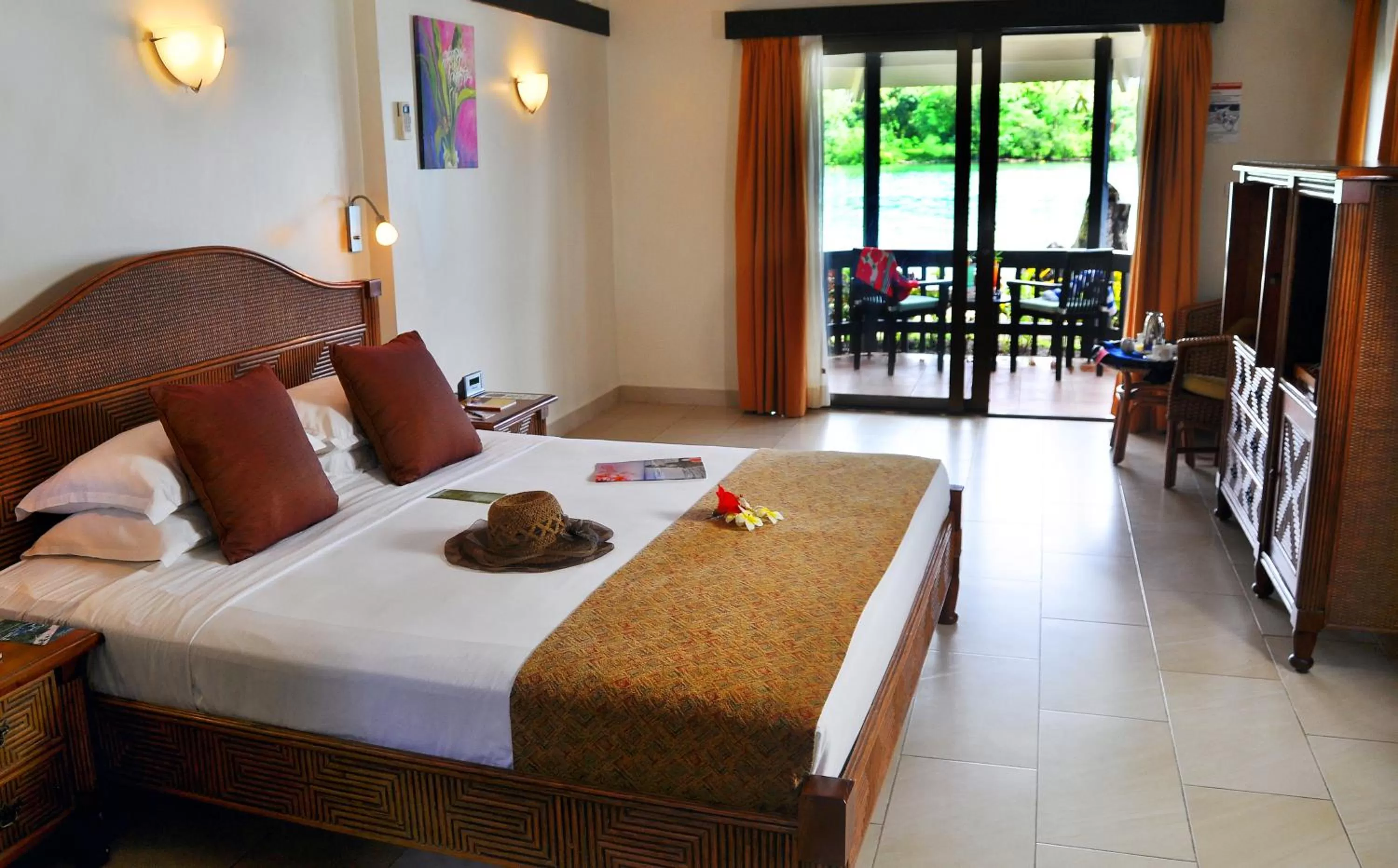 Bedroom, Bed in Warwick Le Lagon Resort & Spa, Vanuatu