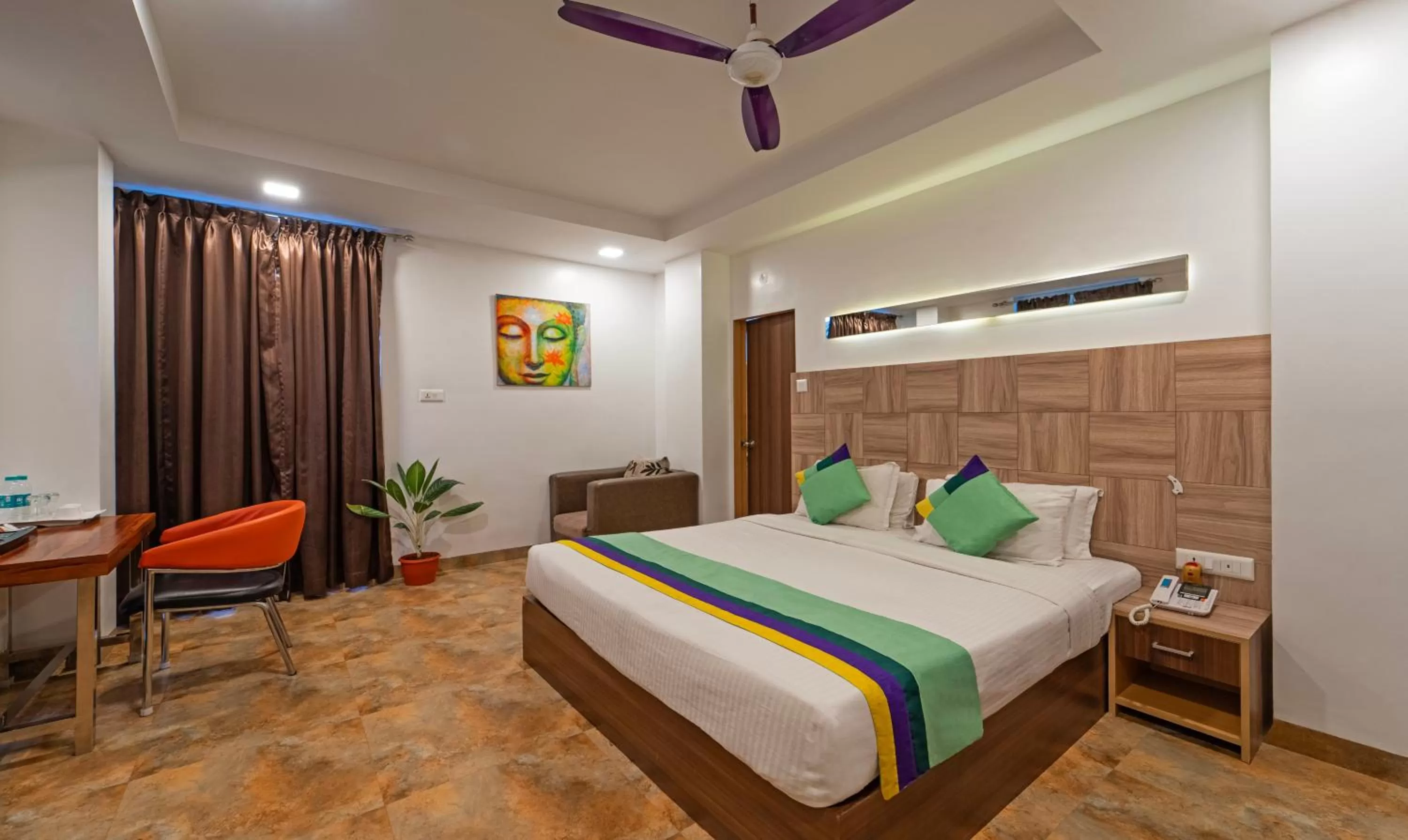Photo of the whole room, Bed in Treebo Golden Swan Tambaram