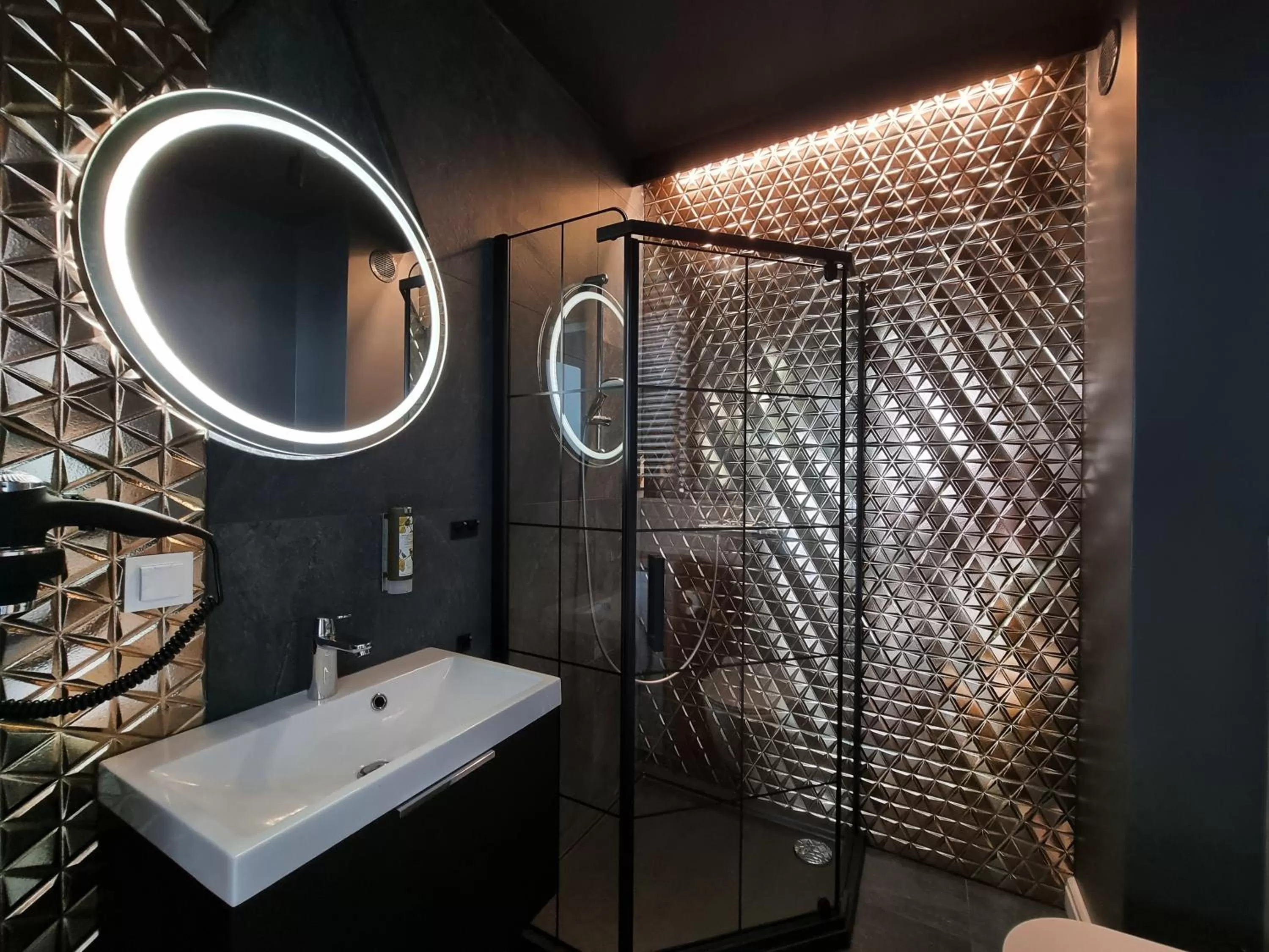Shower, Bathroom in Silesia Aparthotel