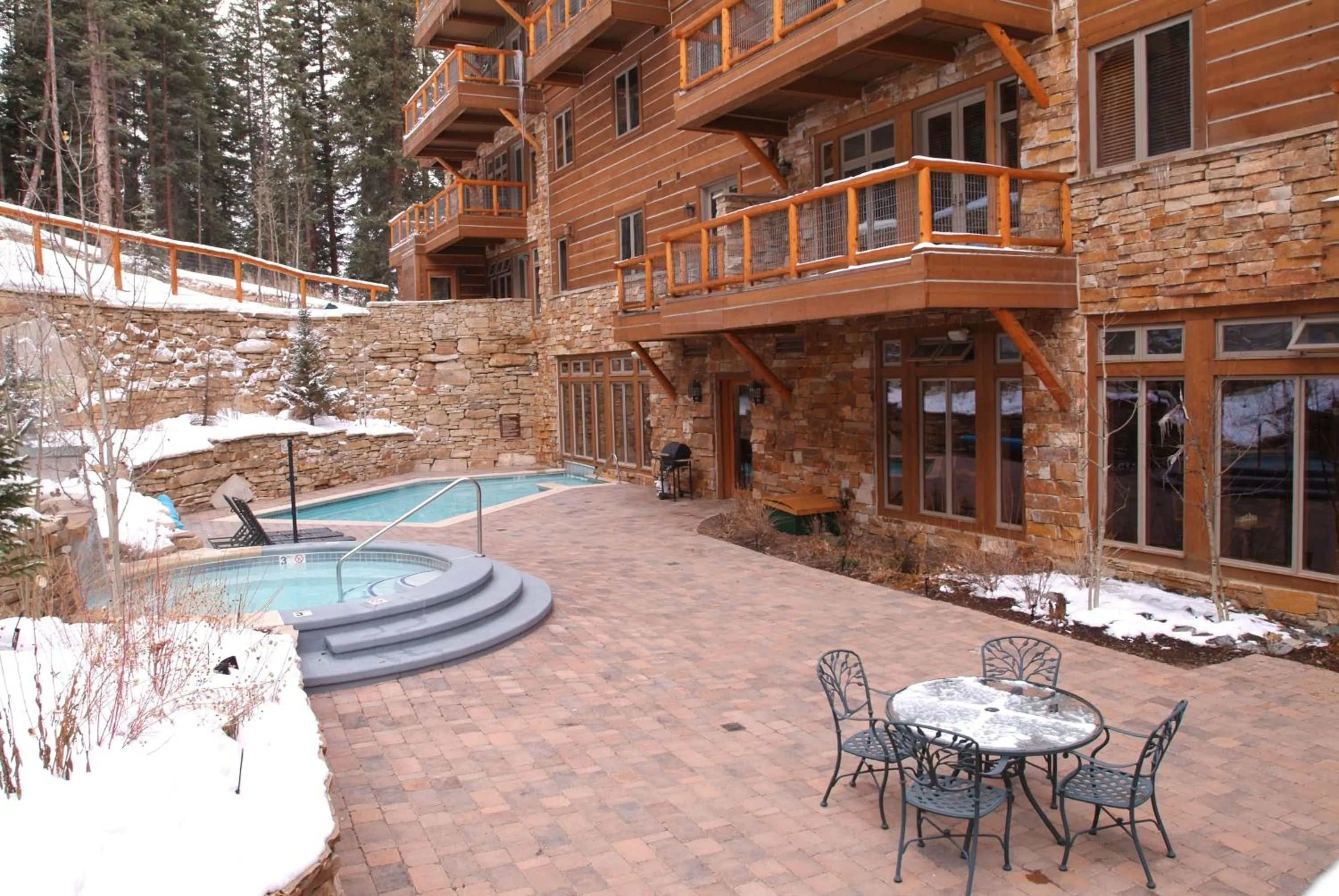 Patio in Timbers & Lone Eagle by Vail Resorts