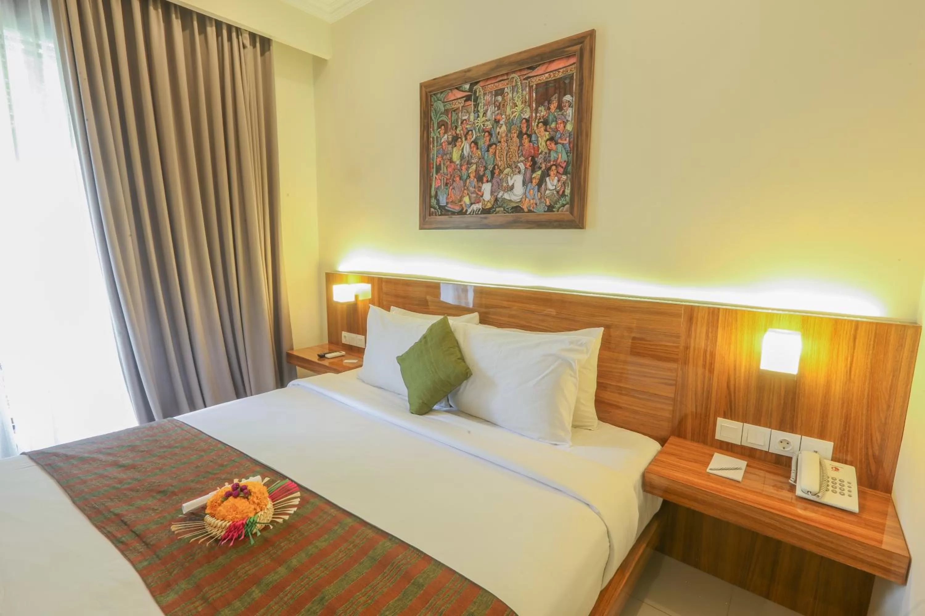 Bed in Argya Santi Resort