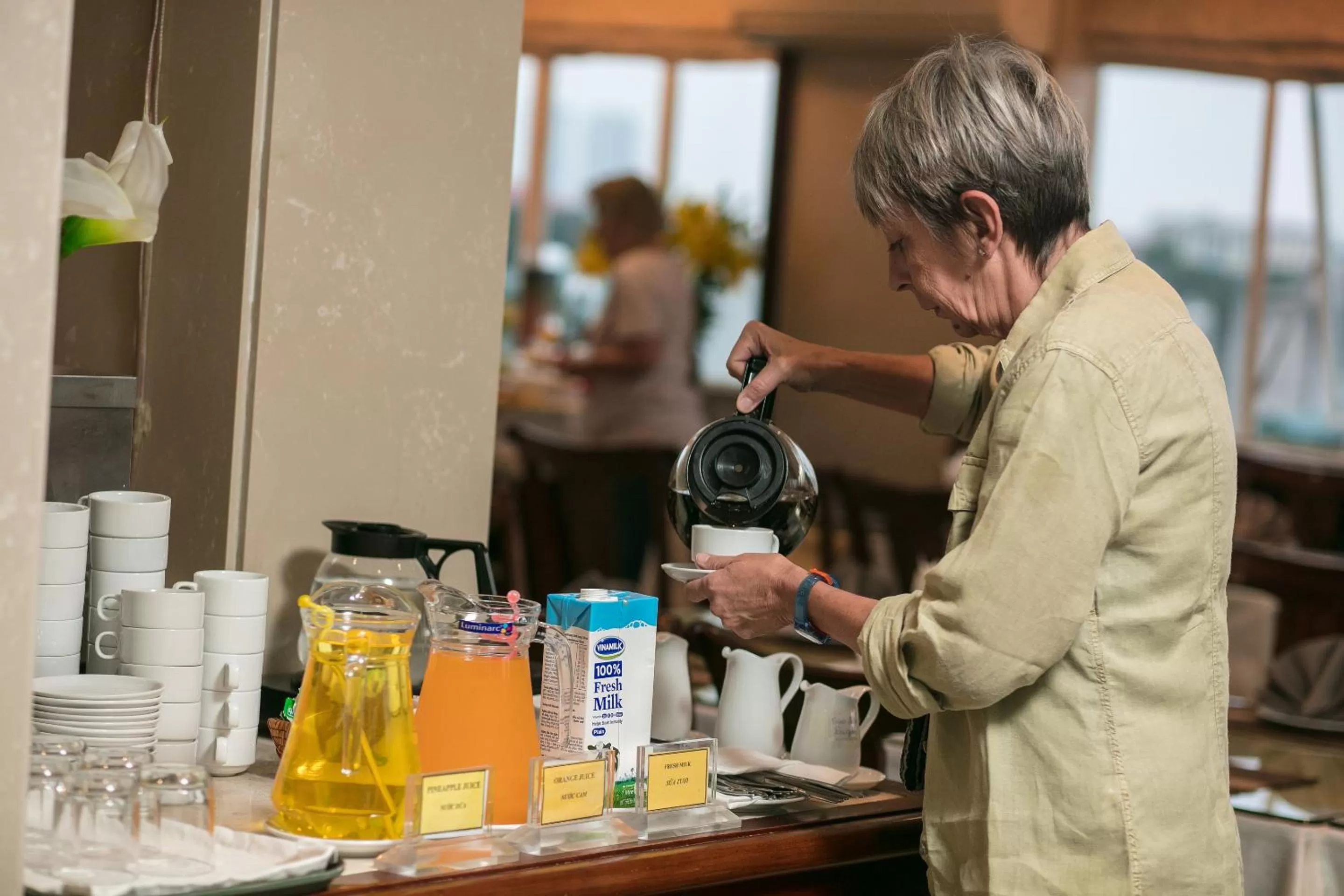 Continental breakfast in Hanoi Emotion Hotel
