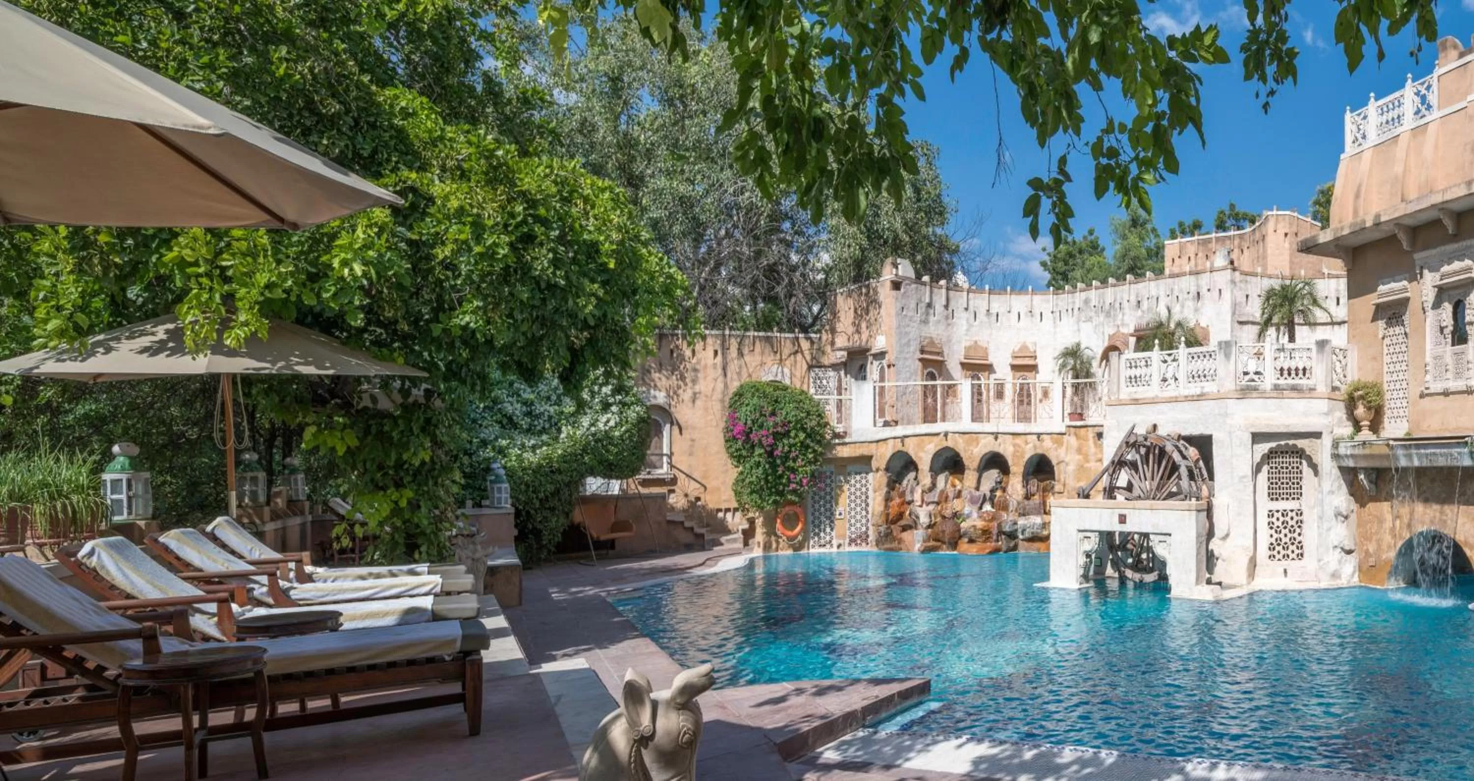 Swimming pool in Ajit Bhawan - A Palace Resort