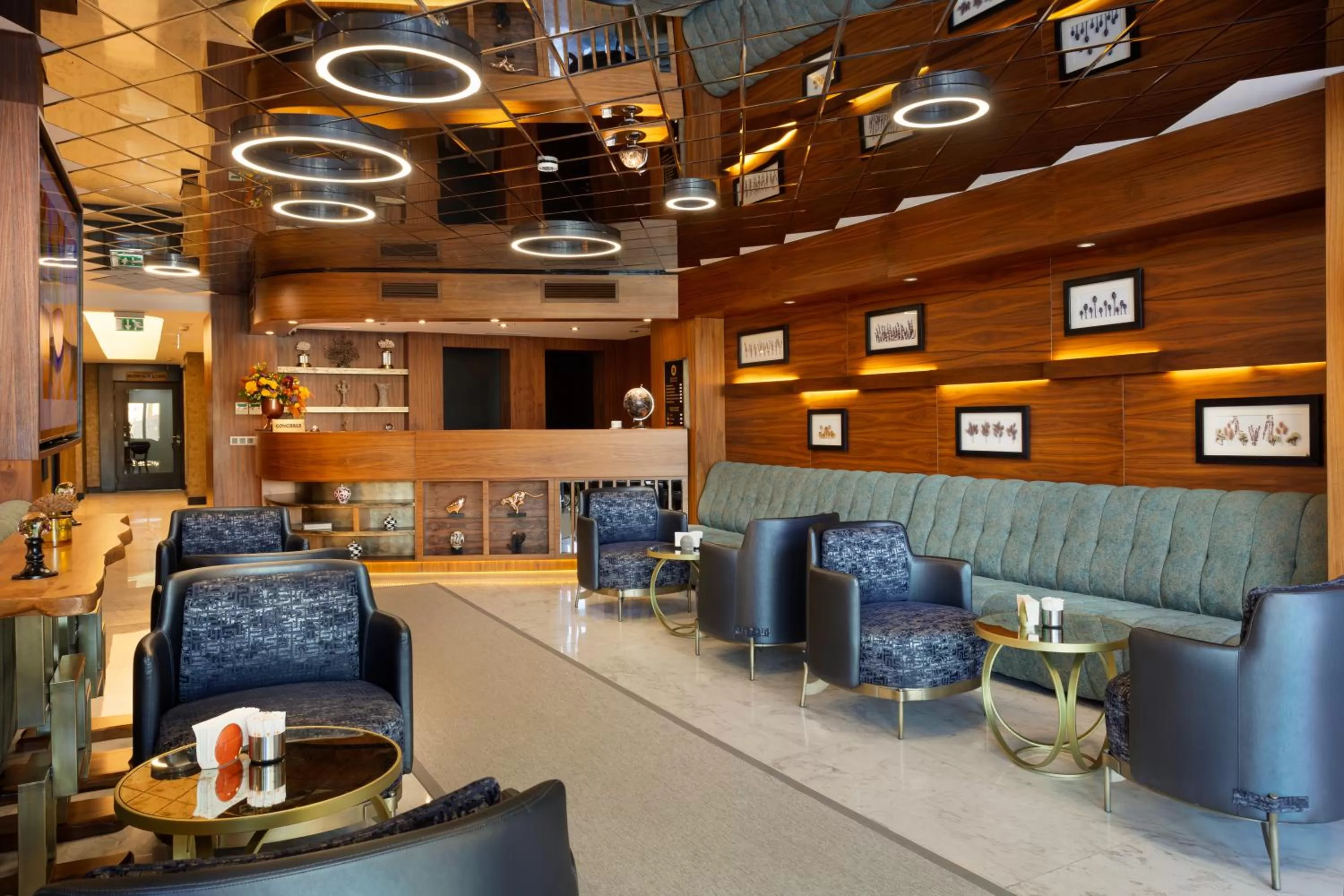 Lobby or reception in Buem Hotel Koşuyolu