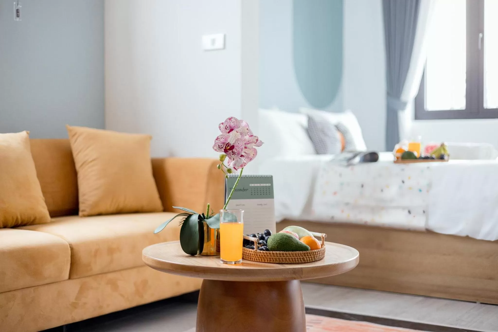 Living room, Bed in Crescendo Boutique Studio