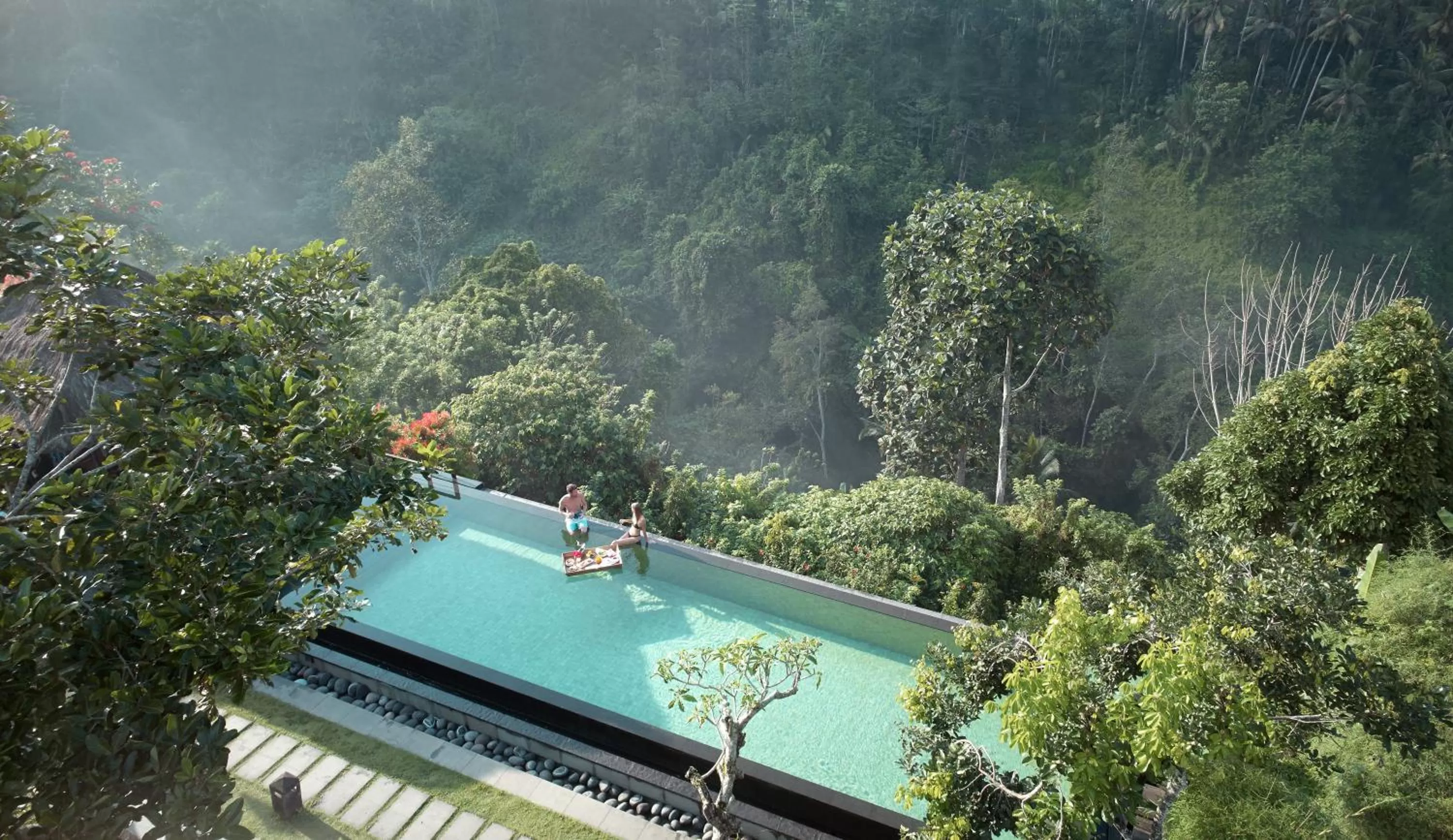 Pool view in Kamandalu Ubud