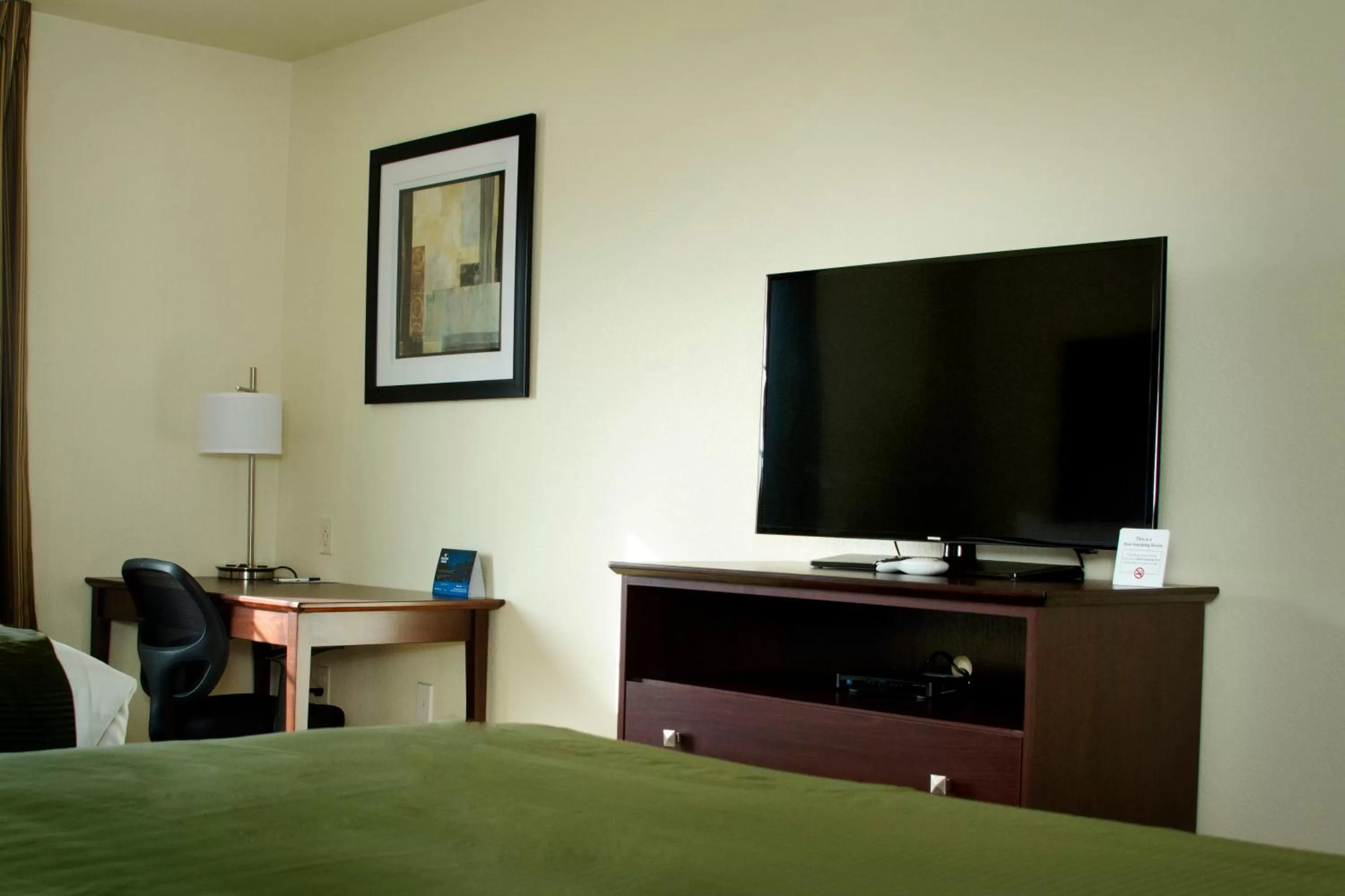 TV and multimedia, Bed in Cobblestone Inn & Suites - Soda Springs