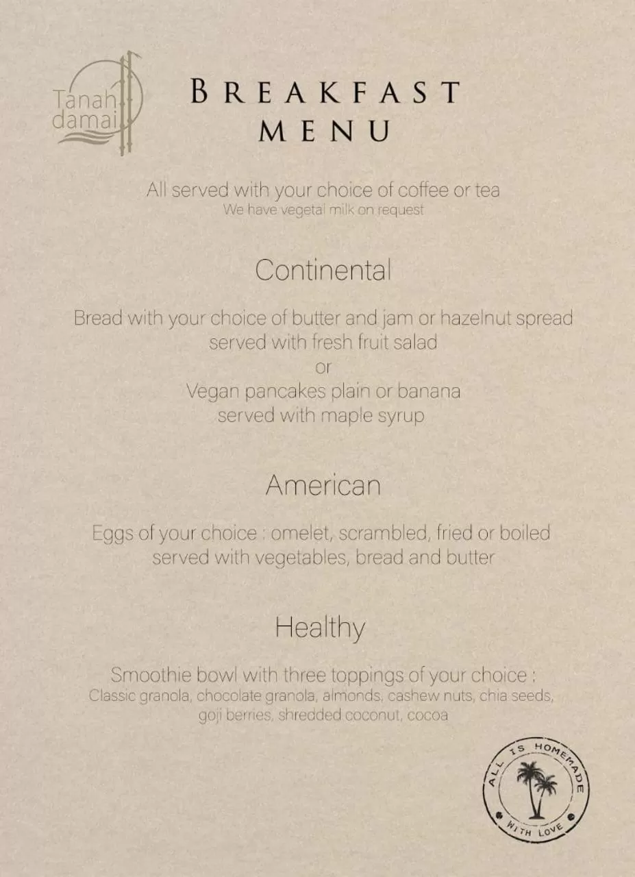 Breakfast in Tanah Damai Hotel