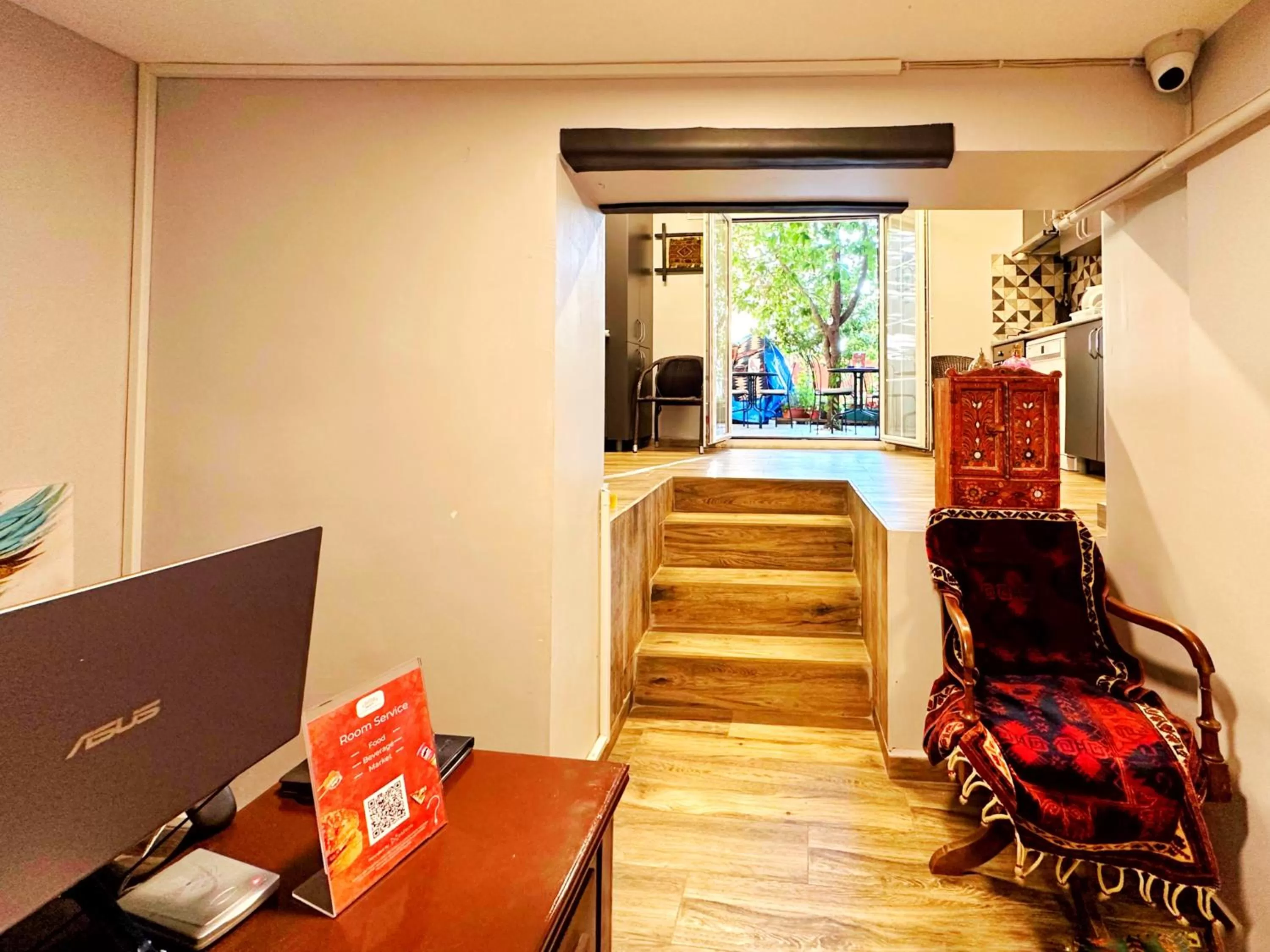 Seating area in Sultan Pier Hotel