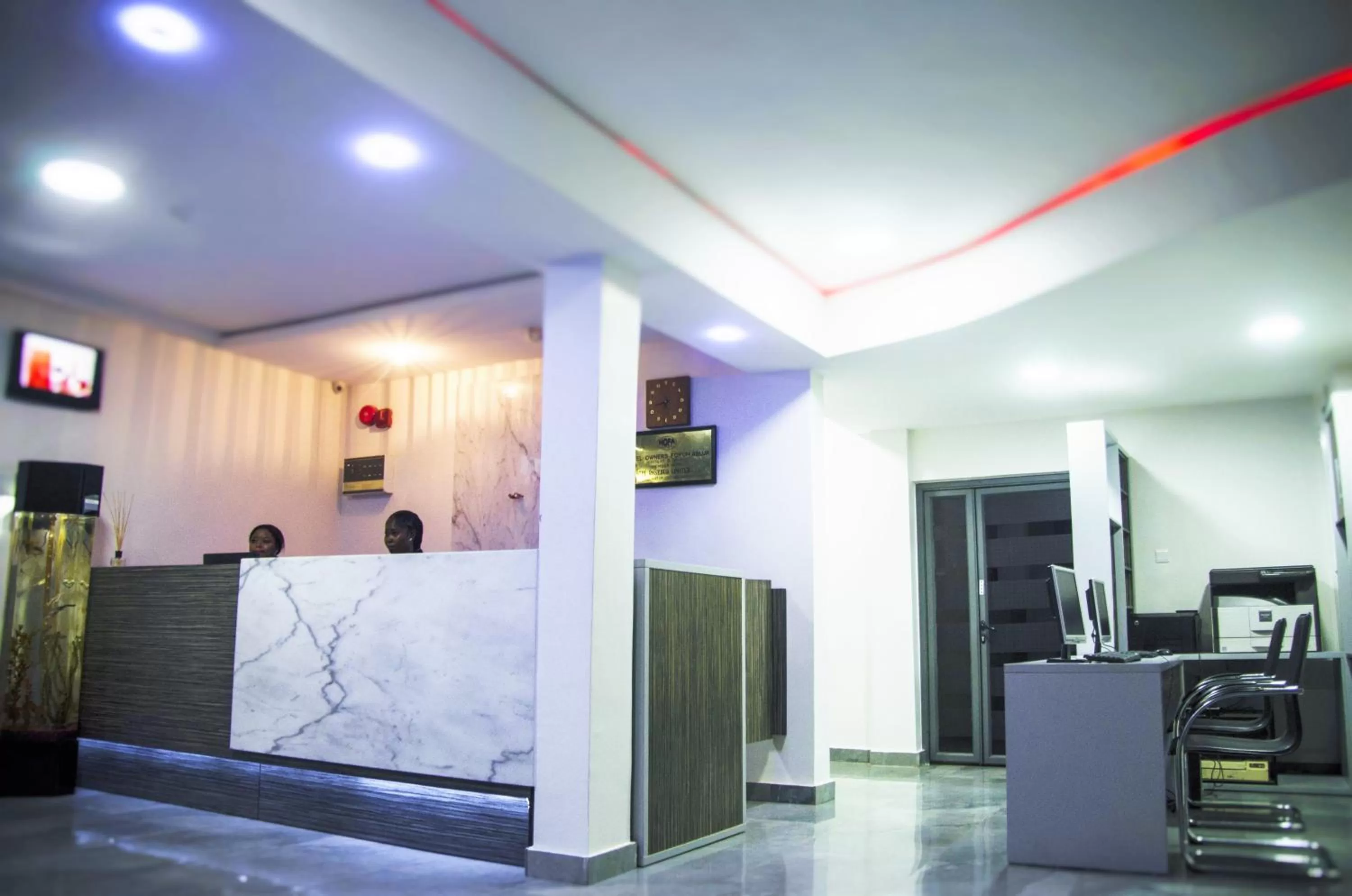 Lobby or reception in Hotel Rosebud