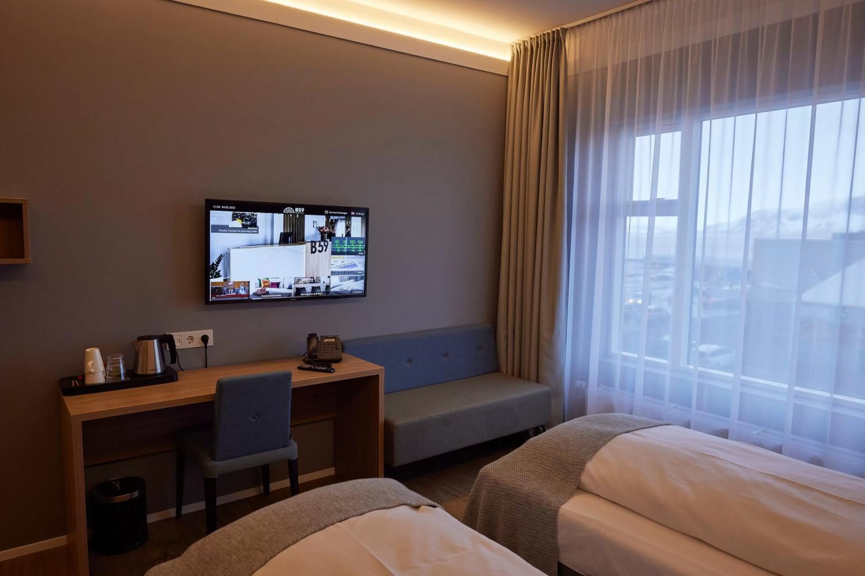 Bed in Hótel Vesturland