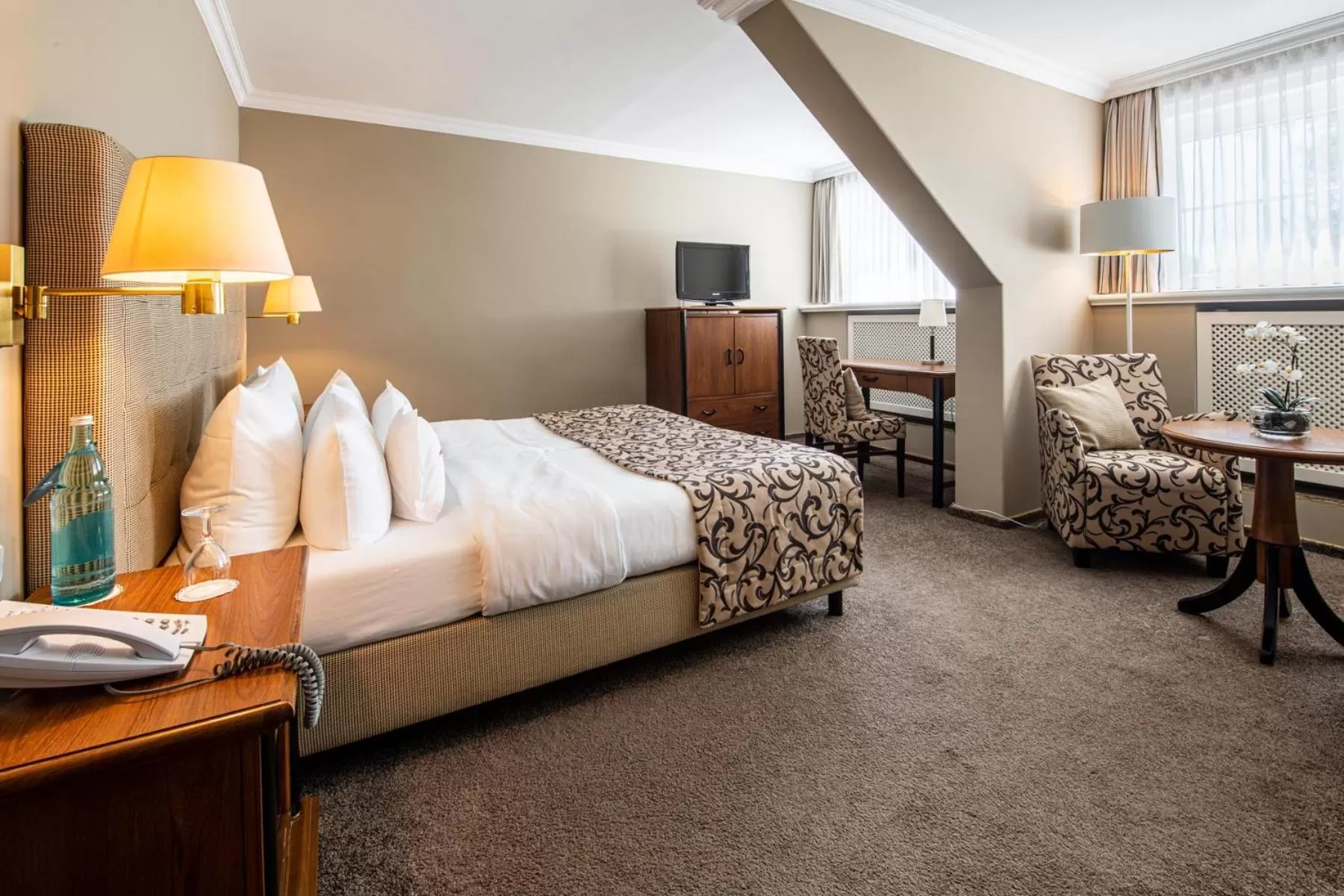 Bed in Niemeyers Romantik Posthotel