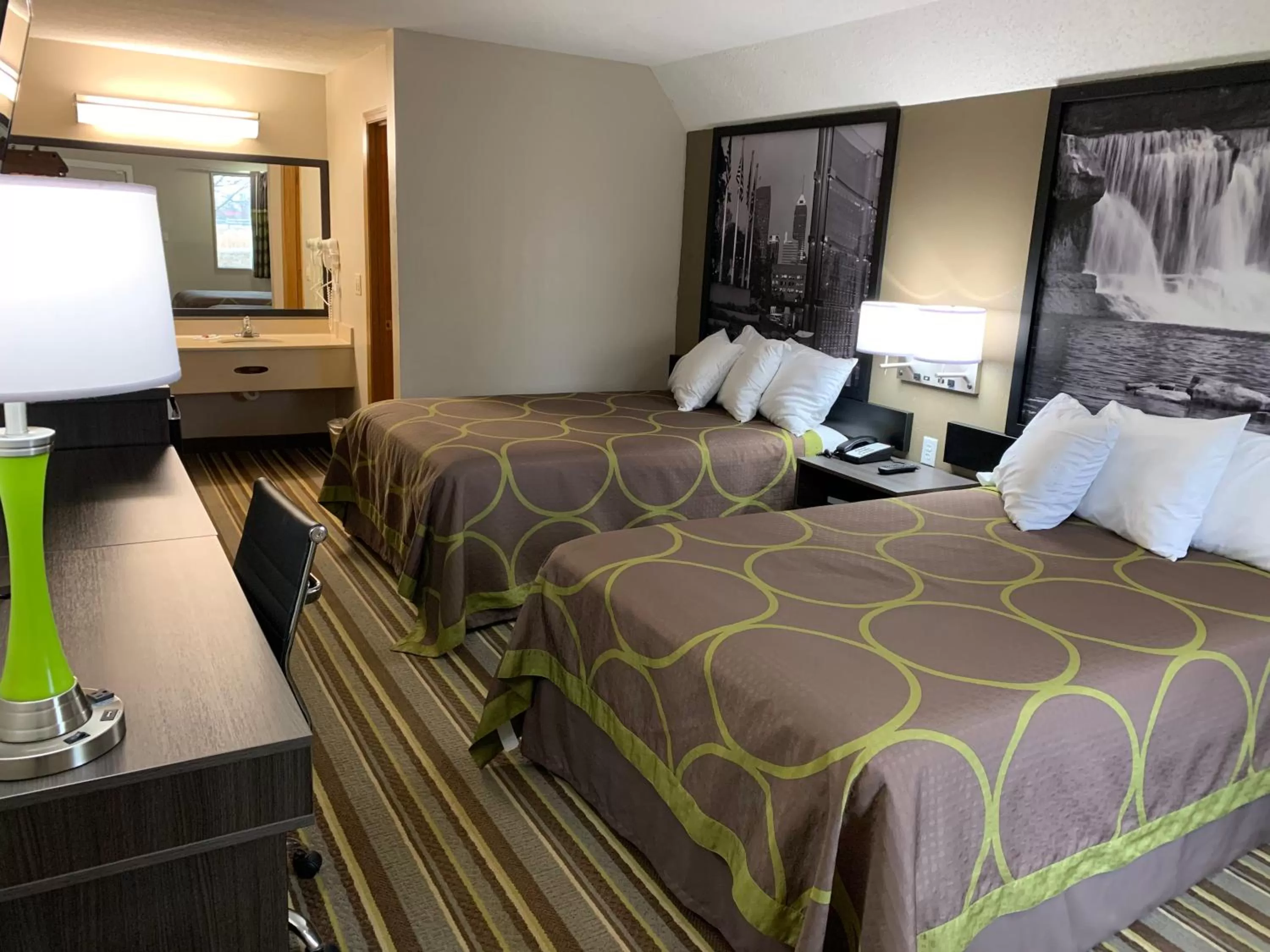 Bed in Super 8 by Wyndham Brownsburg