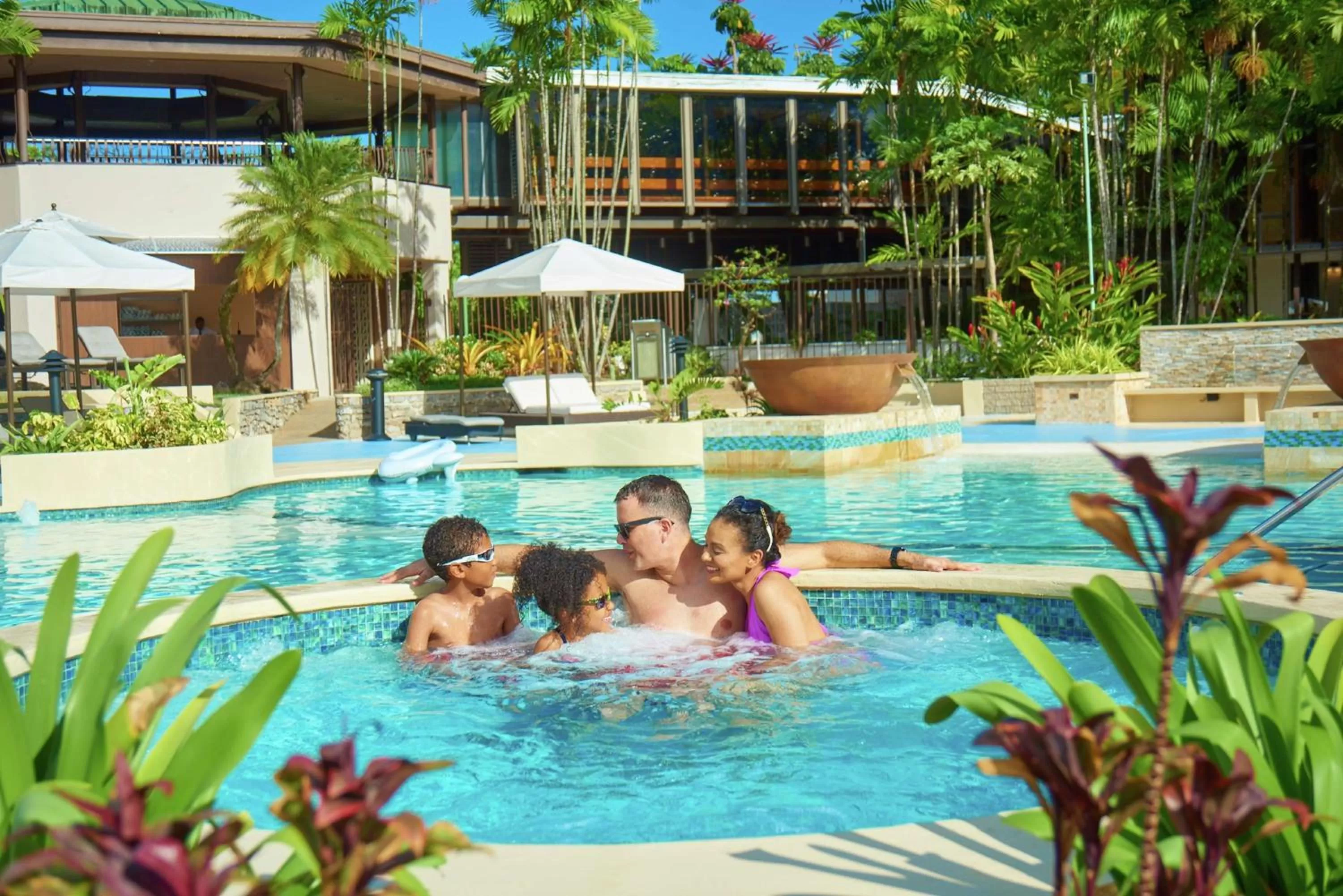 Pool view in Hilton Trinidad & Conference Centre