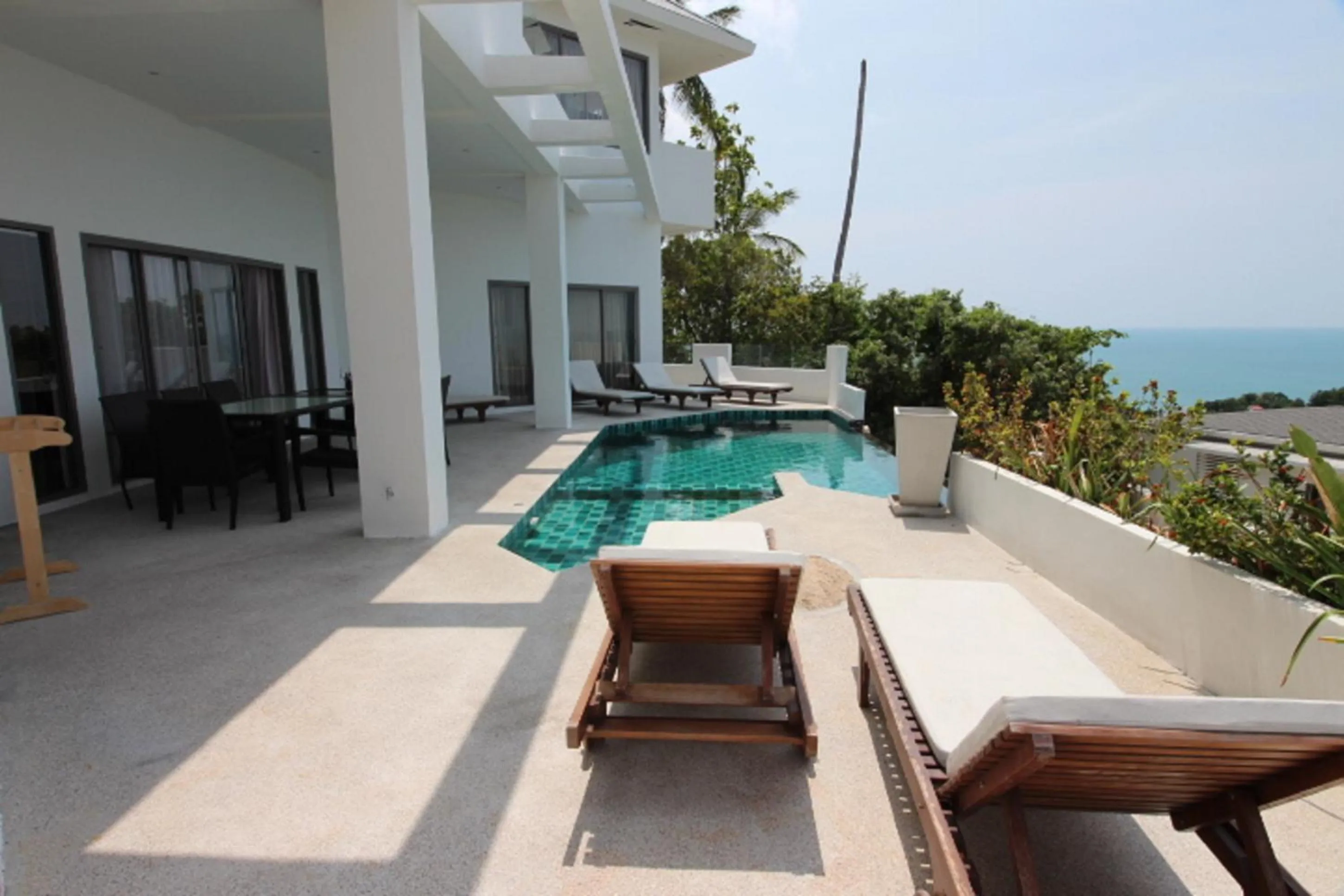 Pool view in Tropical Sea View Residence