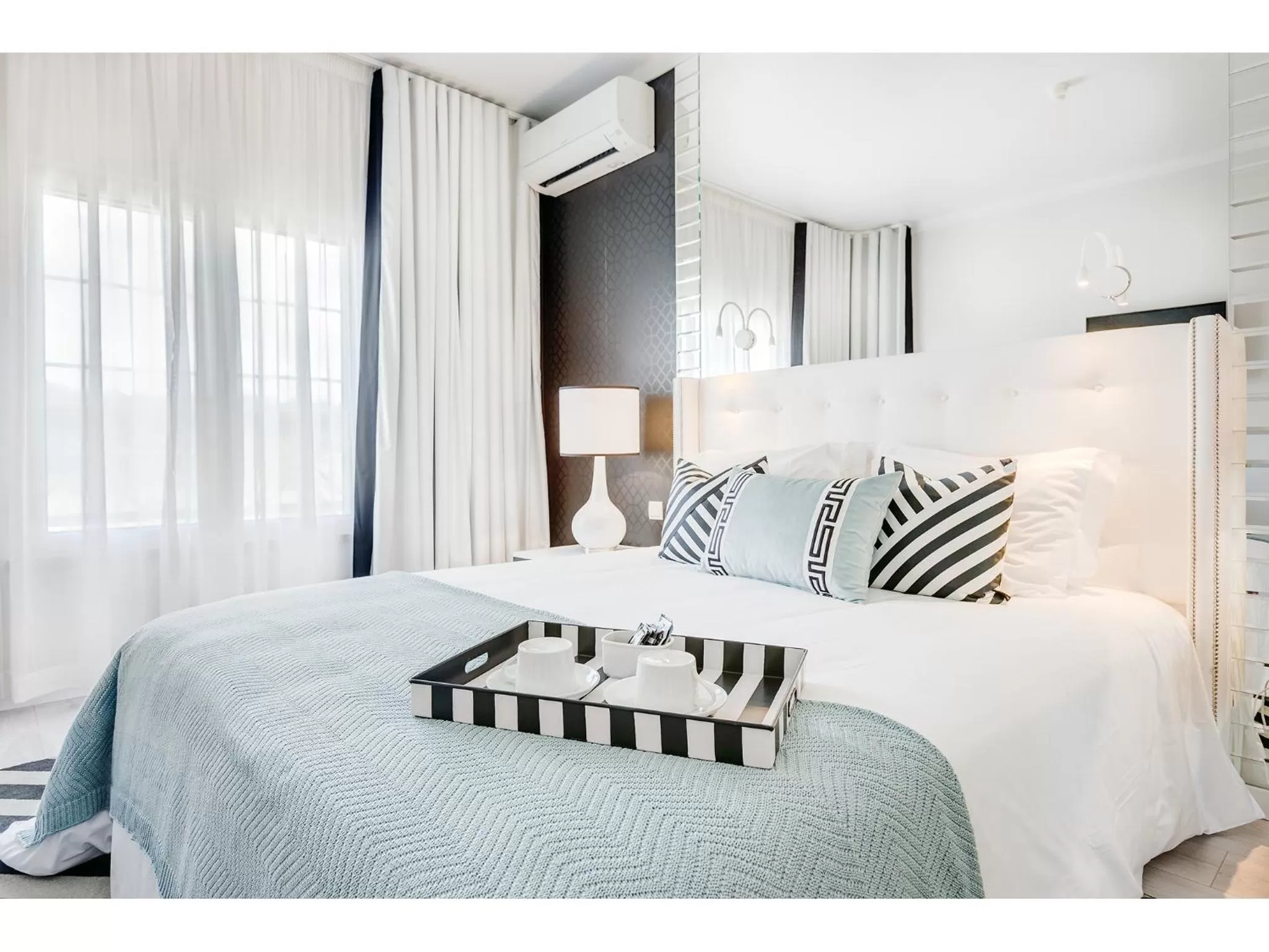 Bed in Hotel Cristal Marinha