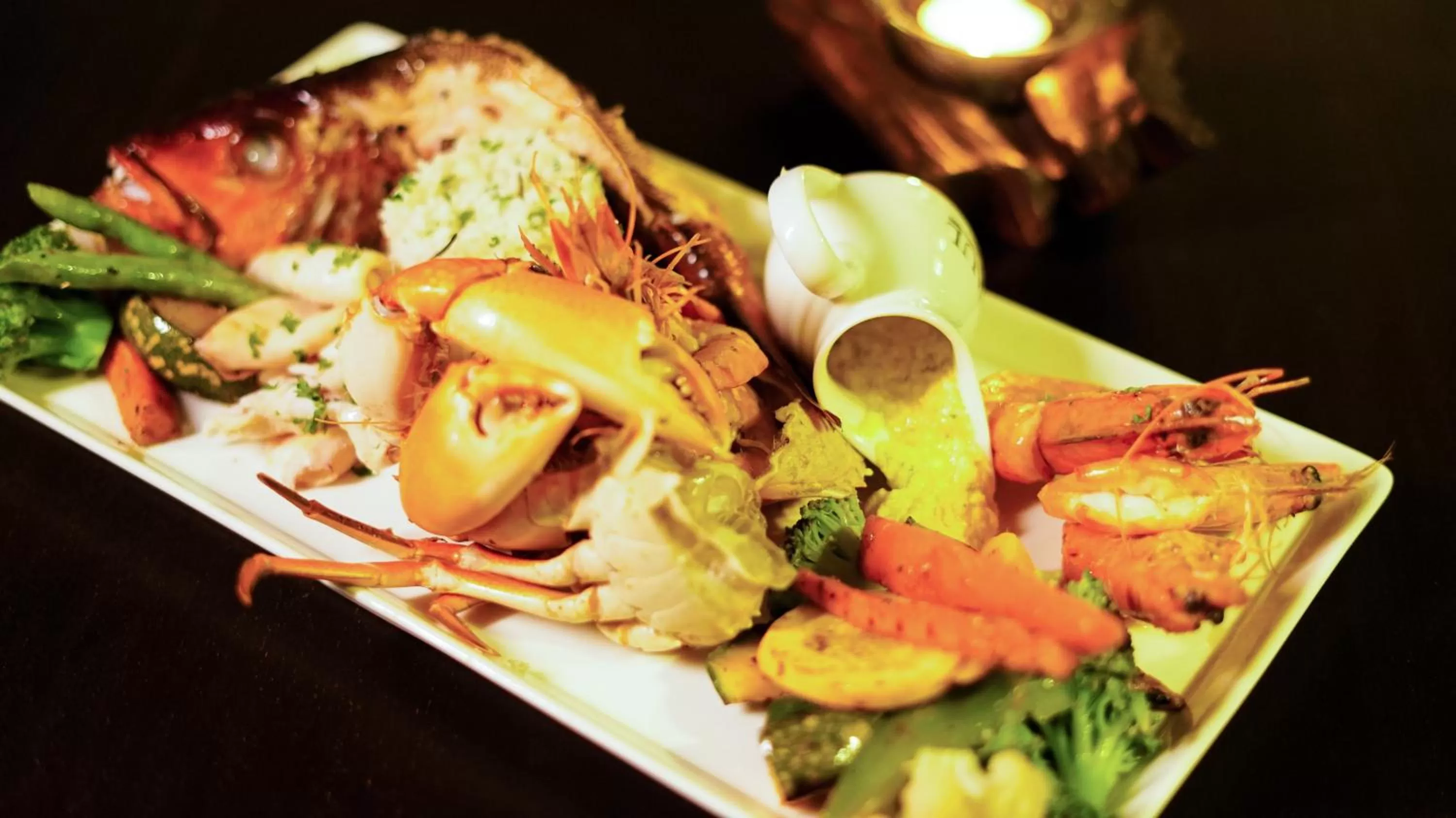 Dinner, Food in BeachMirissa Hotel