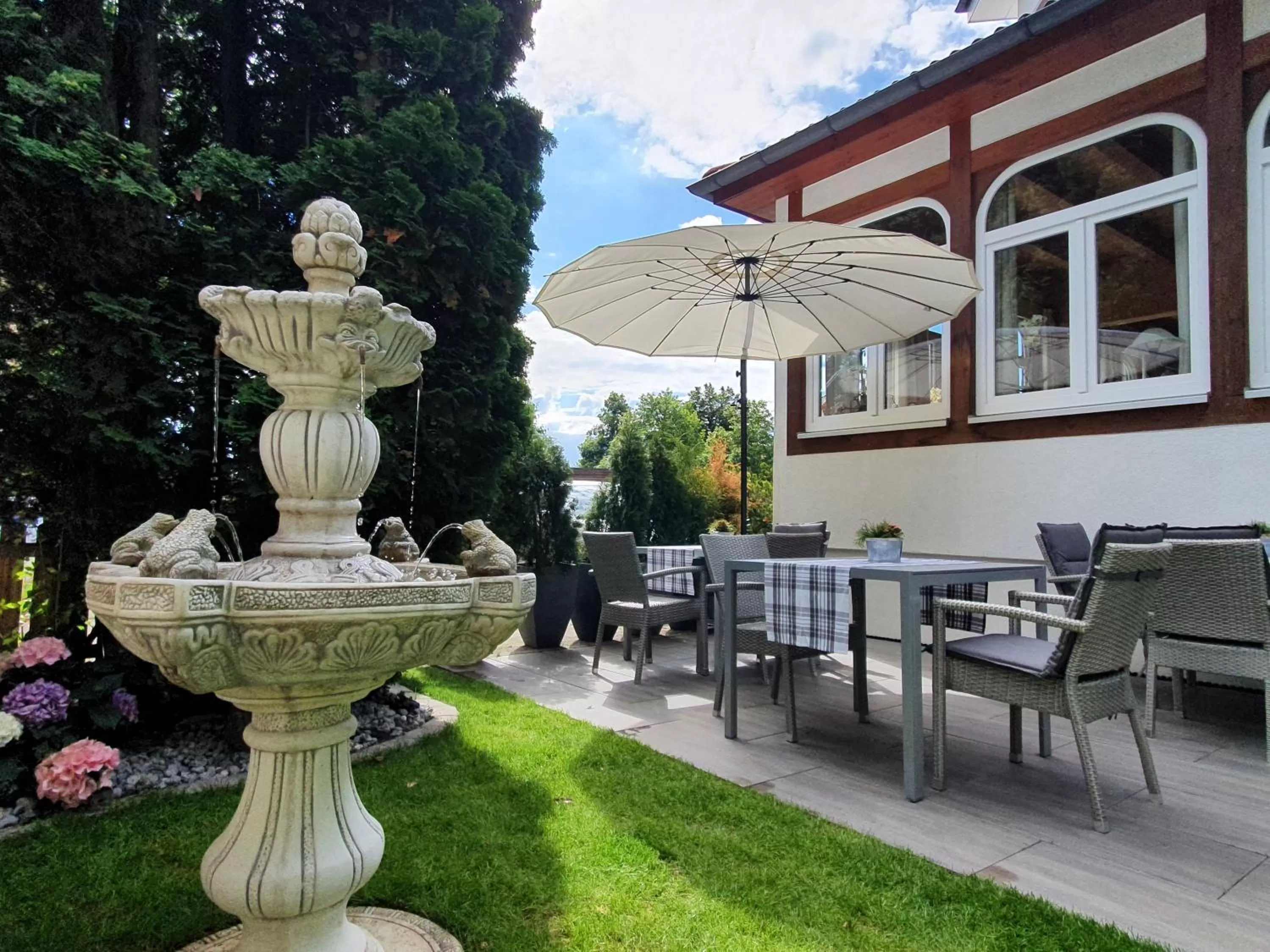 Garden in Hotel Oberwirt Wangen