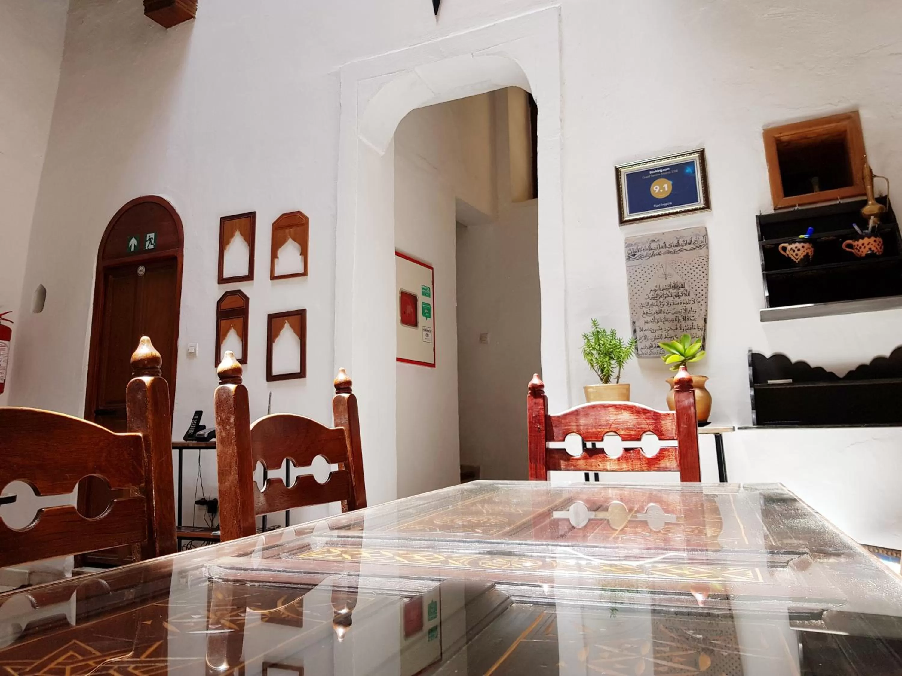 Dining area in Riad Inspira