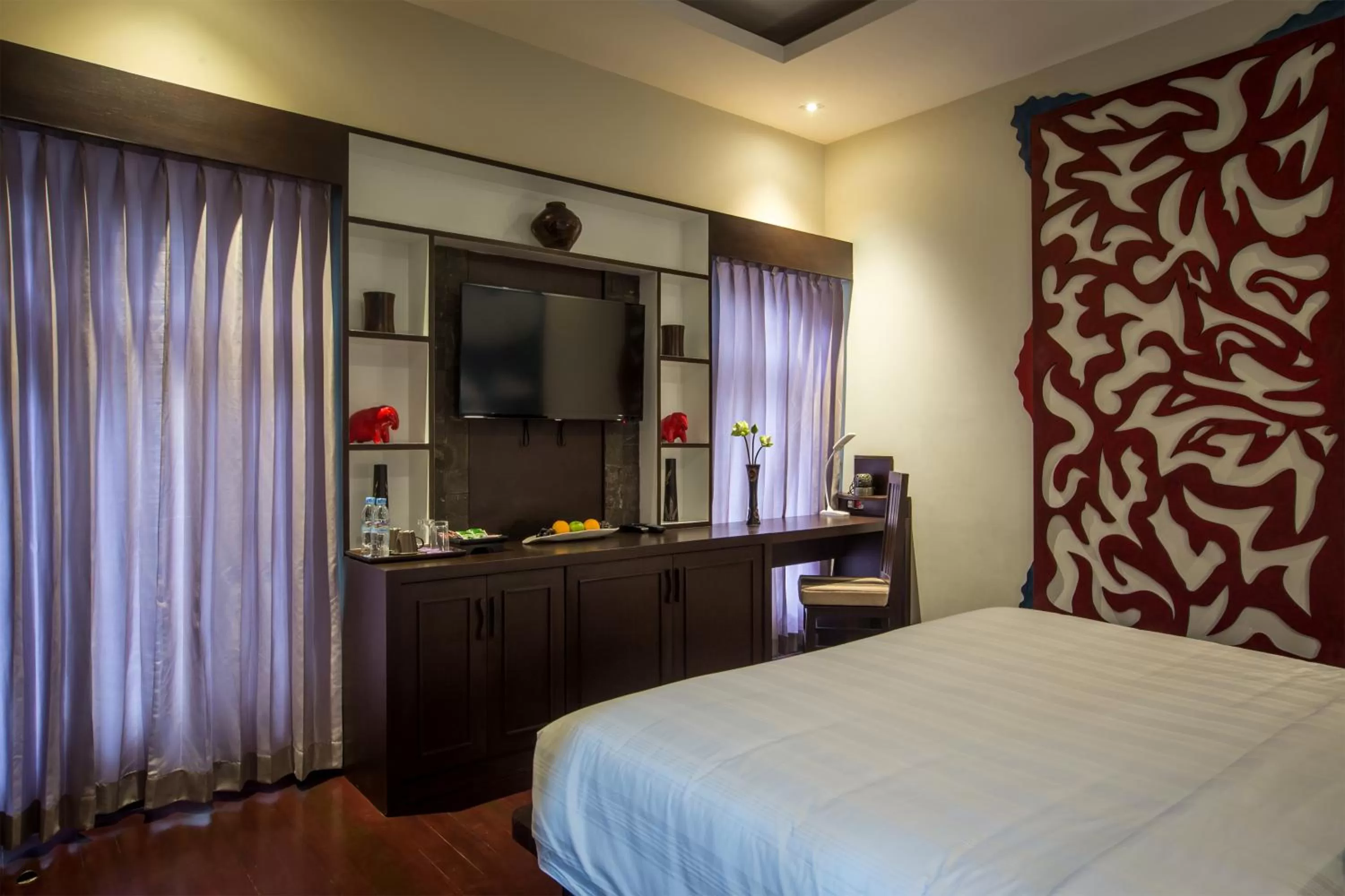 Bed in De Sarann Villa