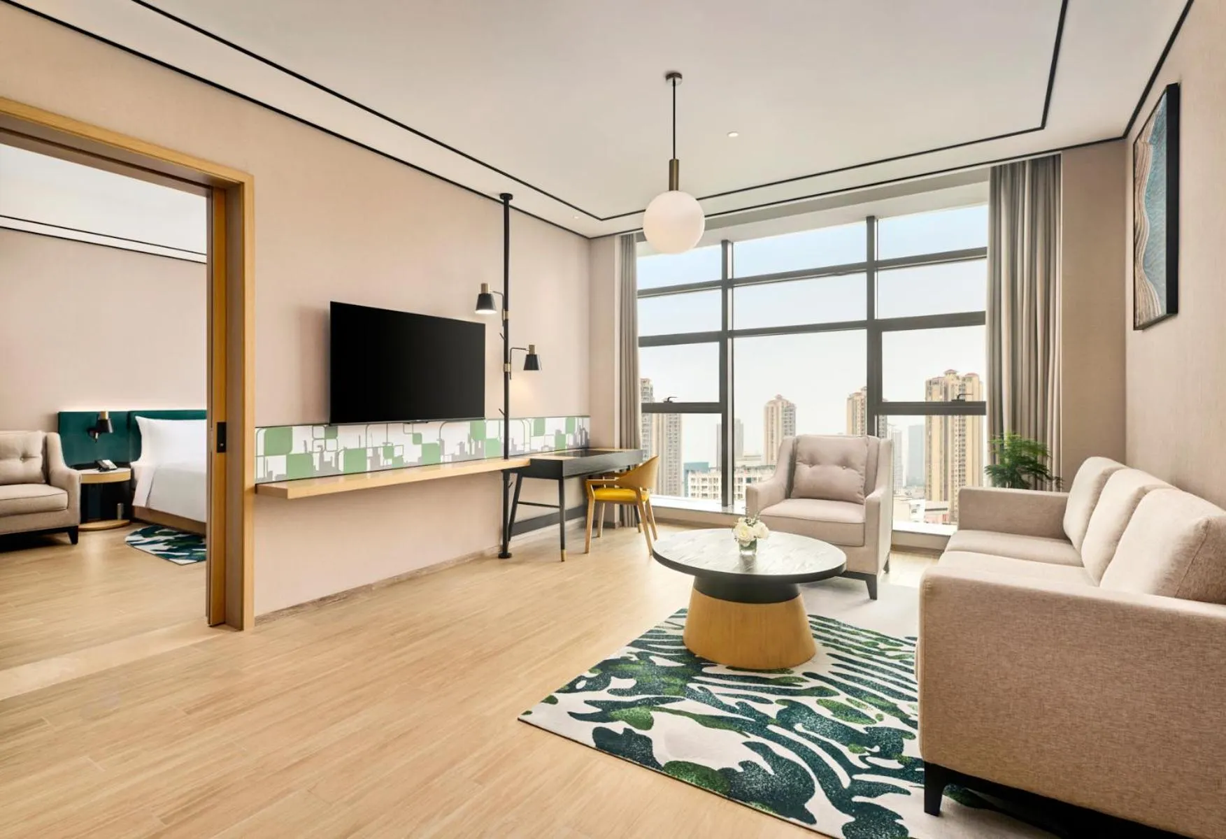 Living room in Hilton Garden Inn Zhuhai Jinan University