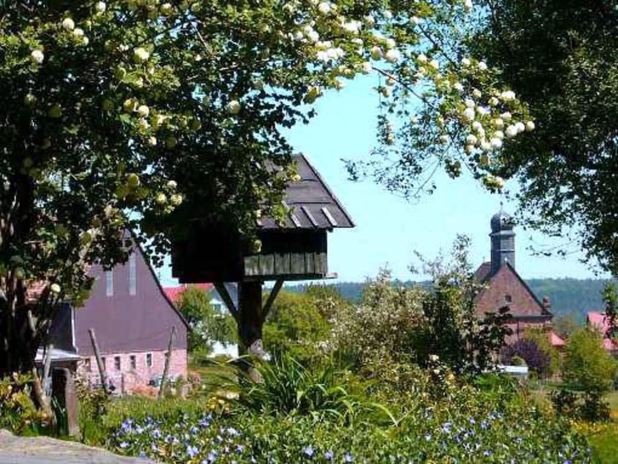 Garden in Gasthaus-Pension Zum Brandweiher