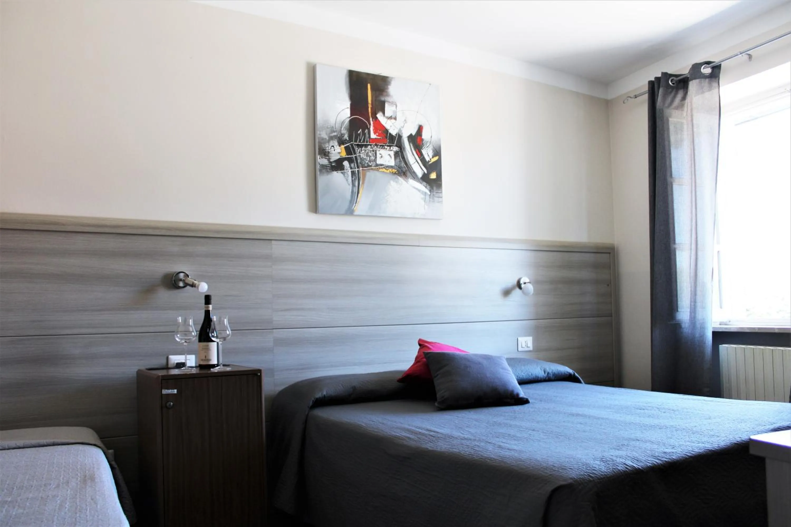 Bedroom, Bed in Hotel Giardini