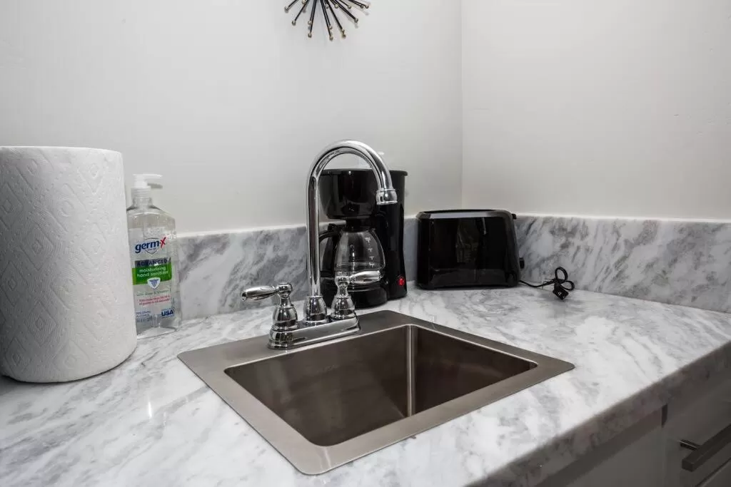 Kitchen/Kitchenette in Studio with Large Balcony- San Diego Gateway