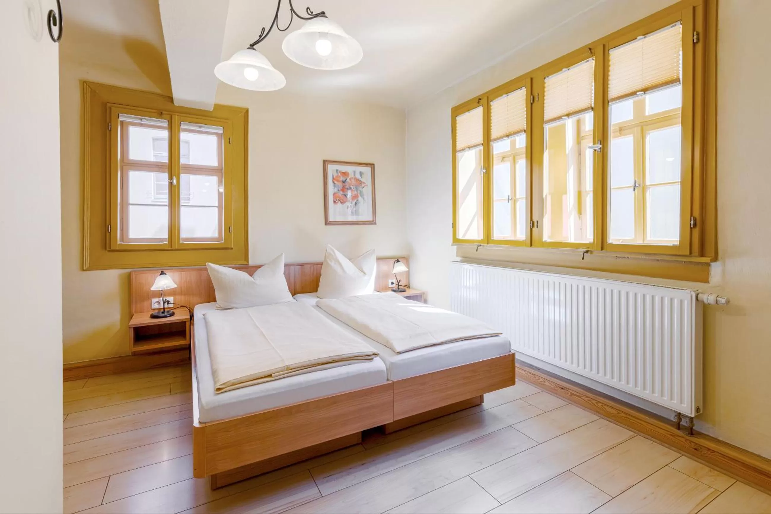 Photo of the whole room, Bed in Watzdorfer Geleitschenke und Herberge