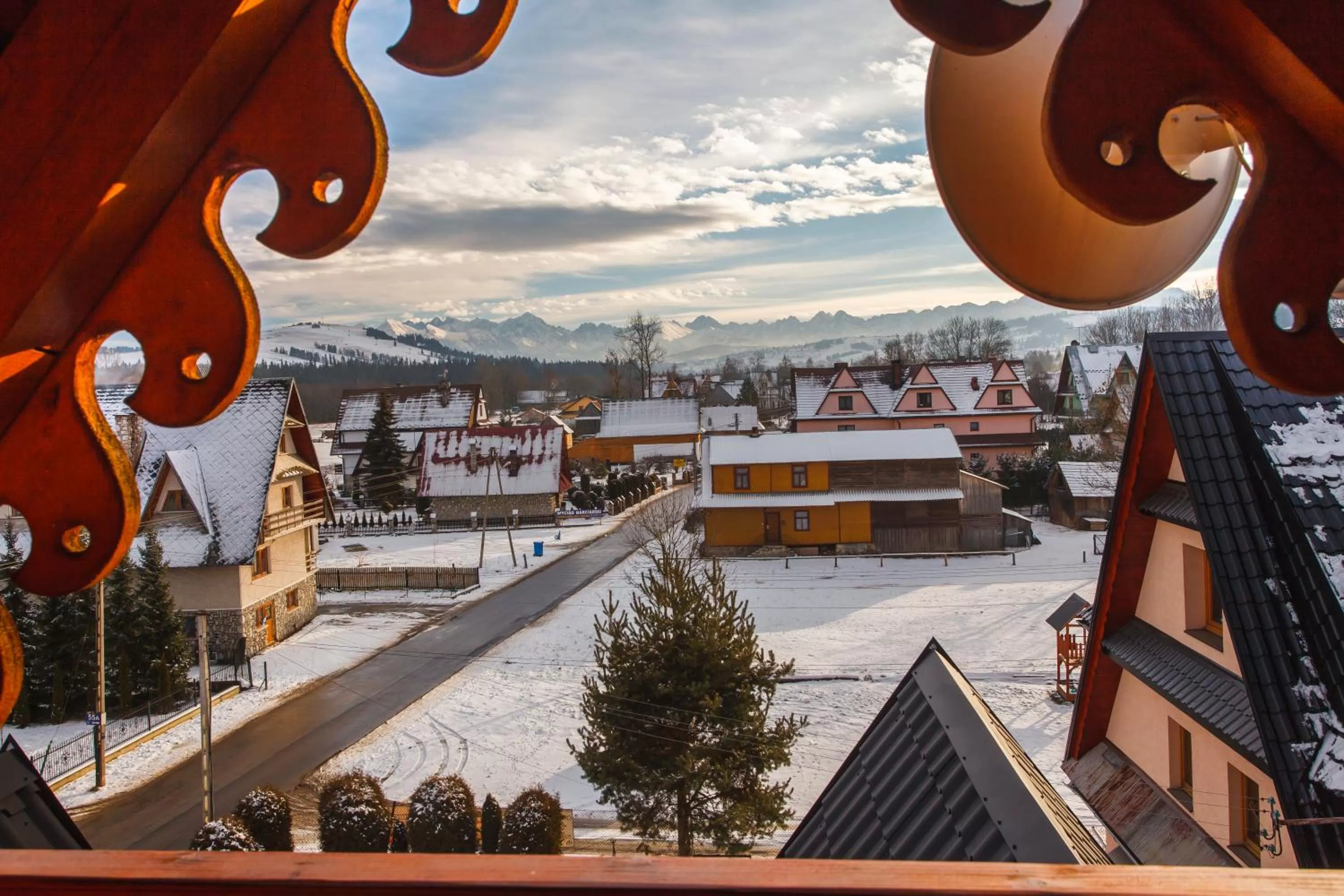 Mountain view, Winter in Chata u Bronka