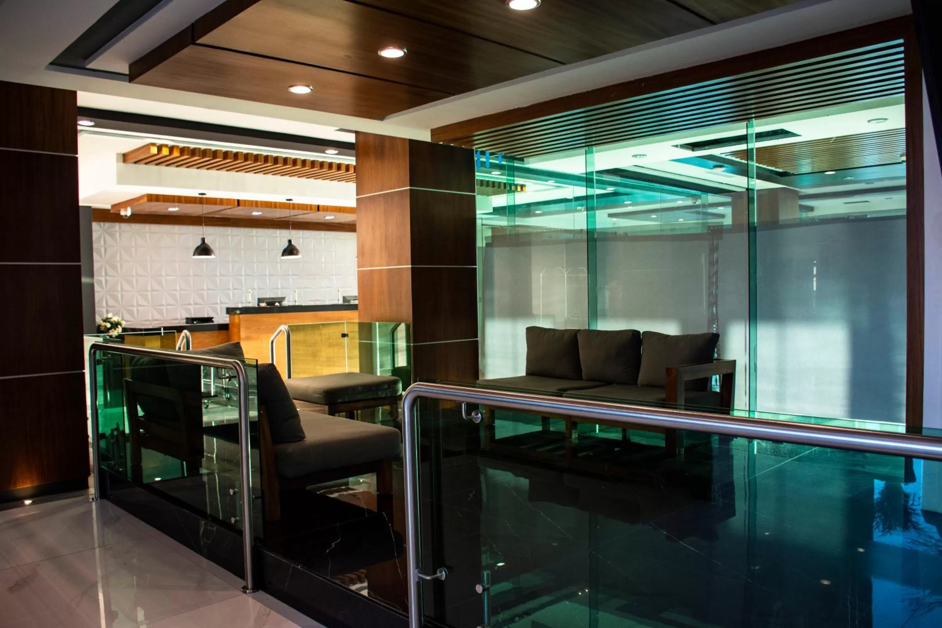 Living room in Hotel Tramonto Mazatlan