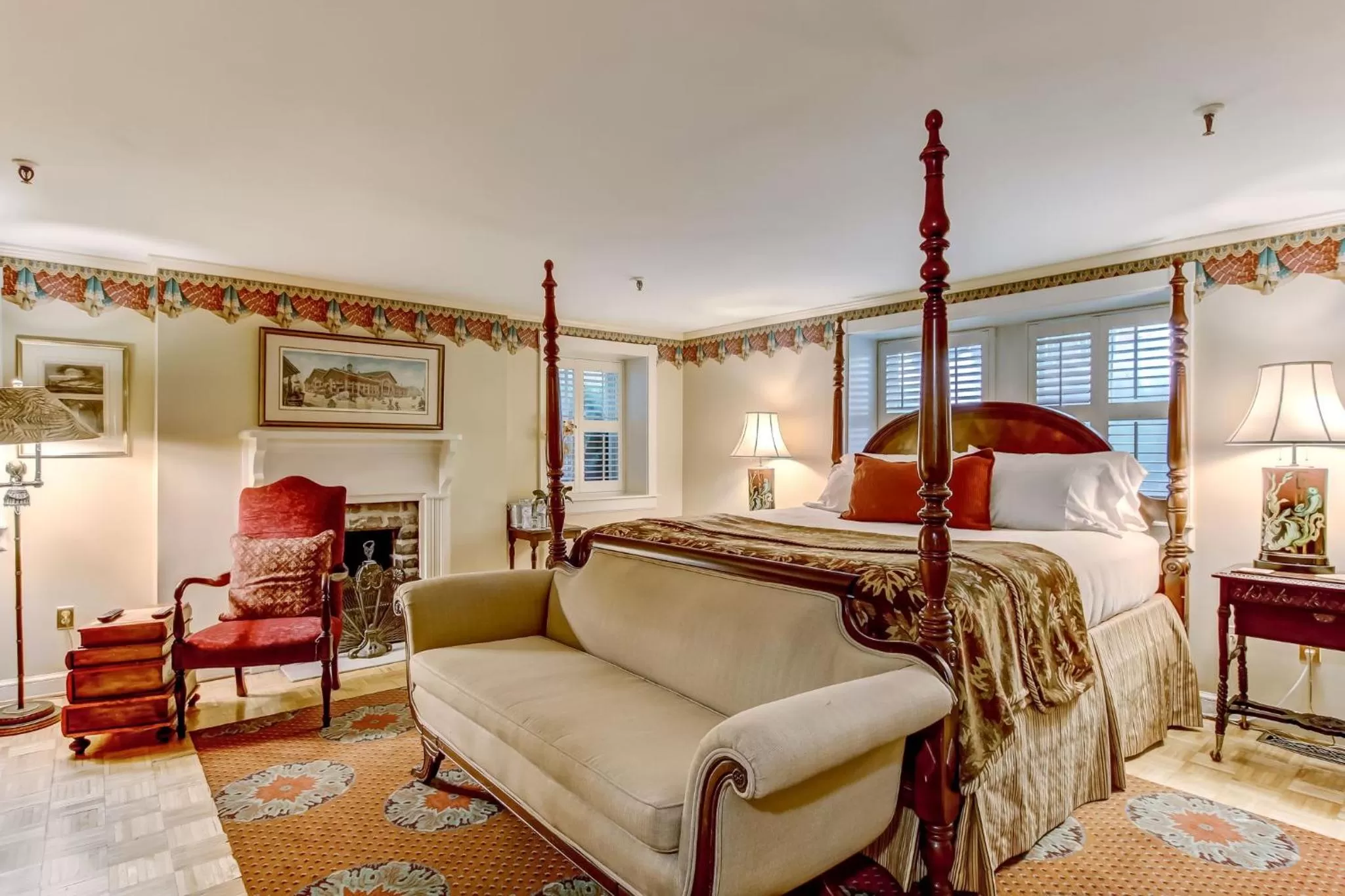 Bedroom in Ballastone Inn