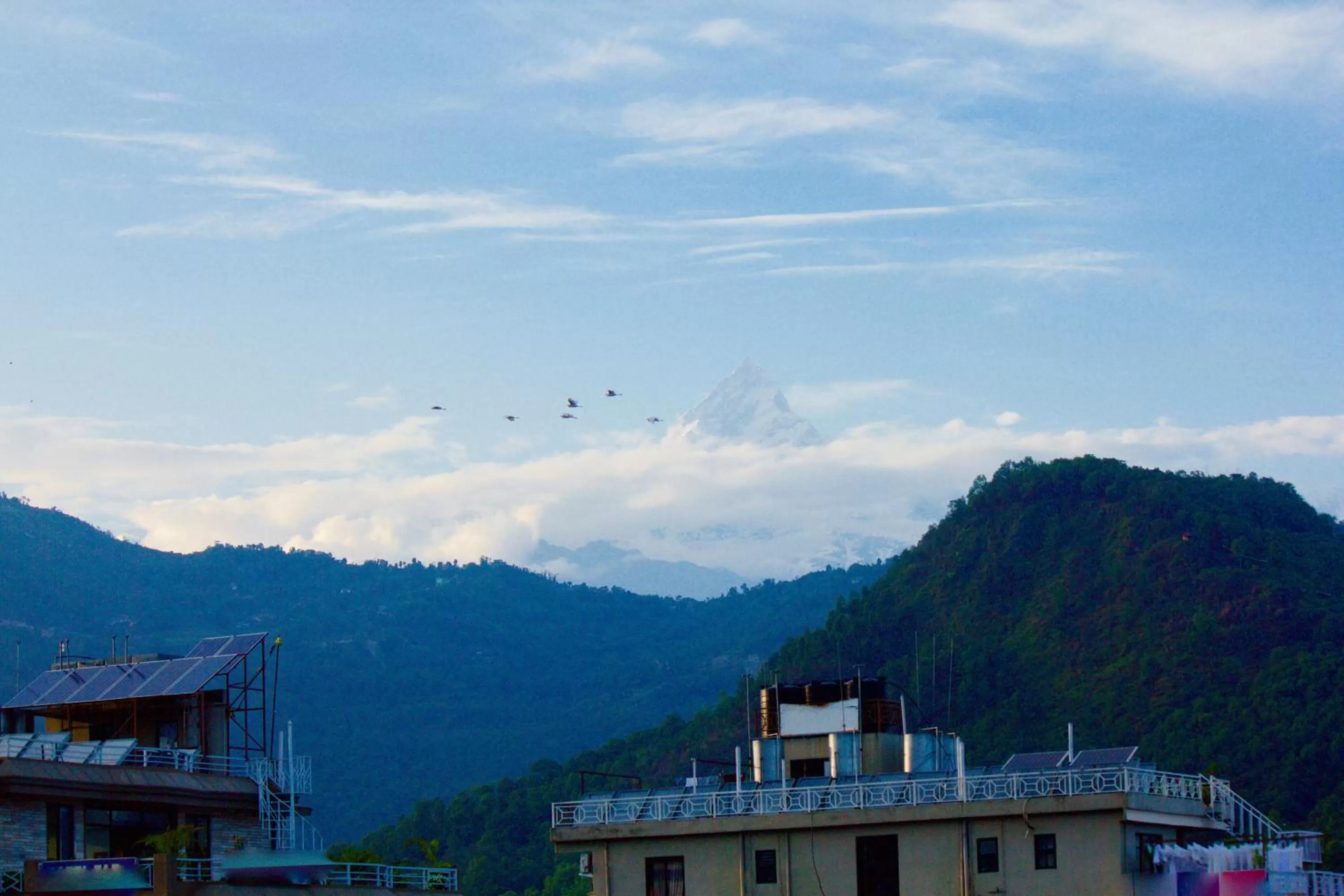 Mountain view in Hotel Himalayan Inn